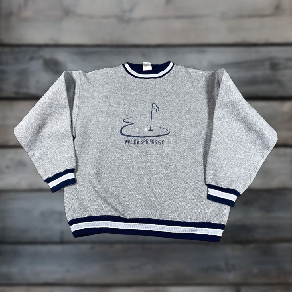 Vintage VTG Michigan Willow Springs Golf Course Sweatshirt Adult Medium Gray Crewneck Size US M / EU 48-50 / 2 - 1 Thumbnail