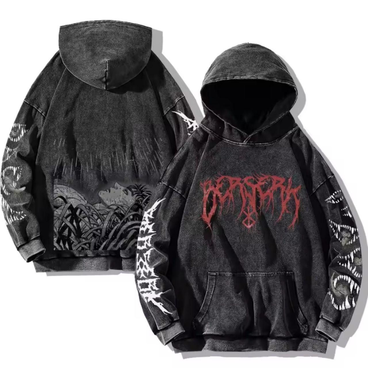 Other Berserk Graphic Hoodie Washed Cotton Size US L / EU 52-54 / 3 - 1 Thumbnail