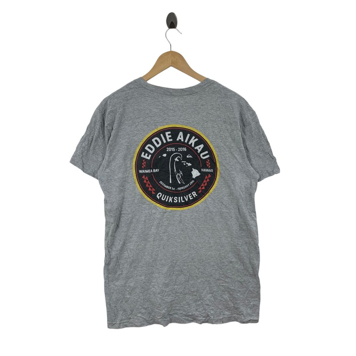 Quicksilver Vintage QUIKSILVER Eddie Aikau Big Wave Surfing Invitational Size US M / EU 48-50 / 2 - 1 Thumbnail