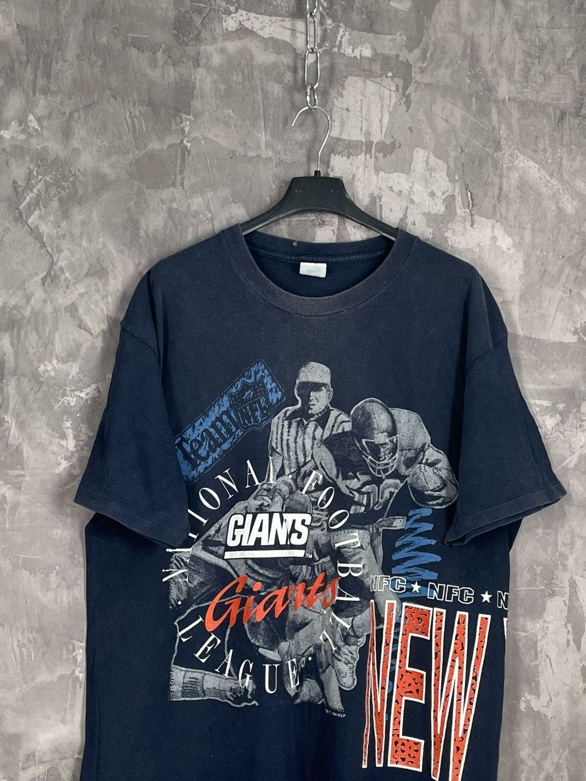NFL × Vintage 🇺🇸🏈 Vintage New York Giants Football T-shirt rare Y2K Size US XL / EU 56 / 4 - 3 Thumbnail