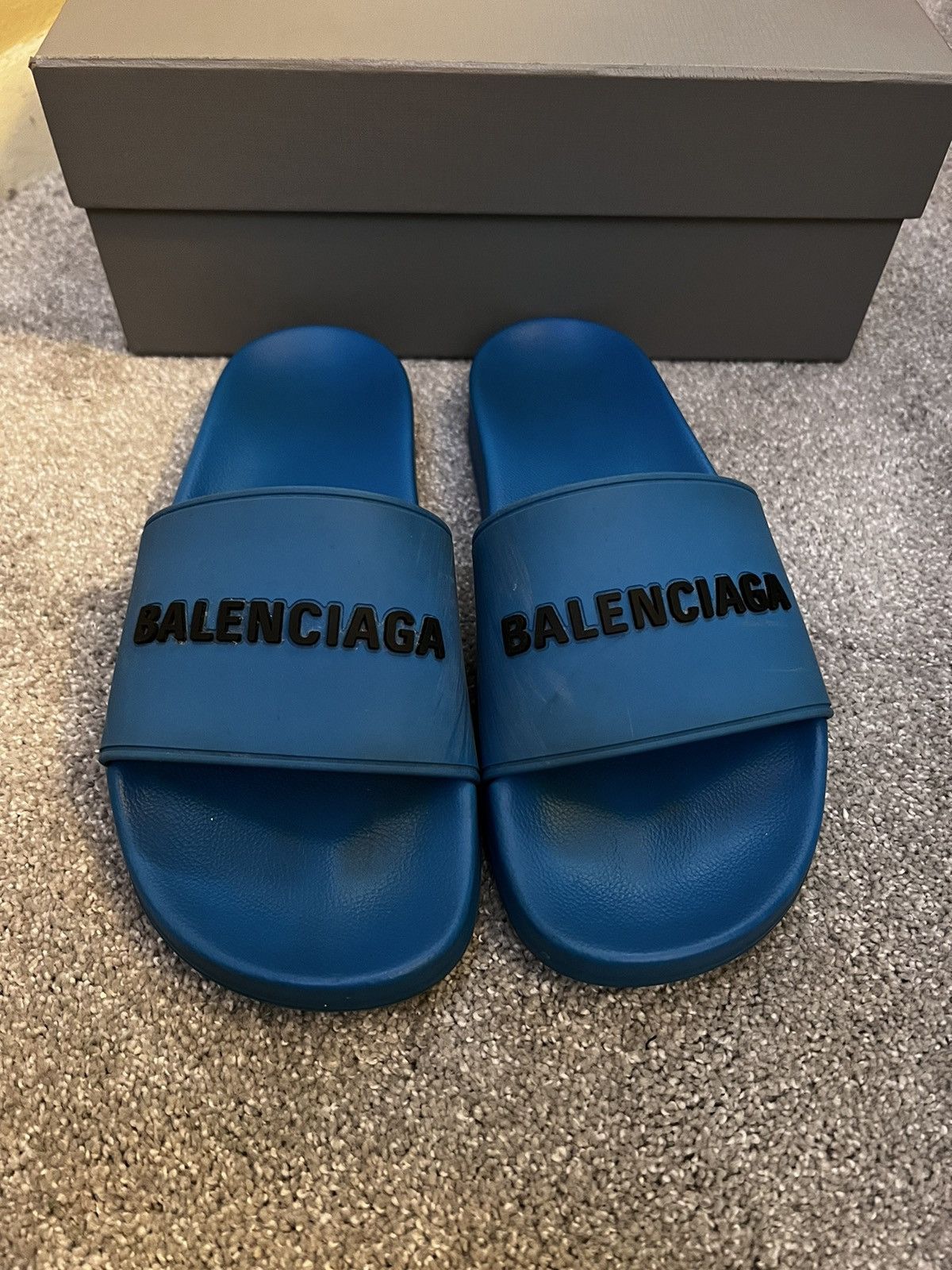 Balenciaga Balenciaga slides Blue Grailed