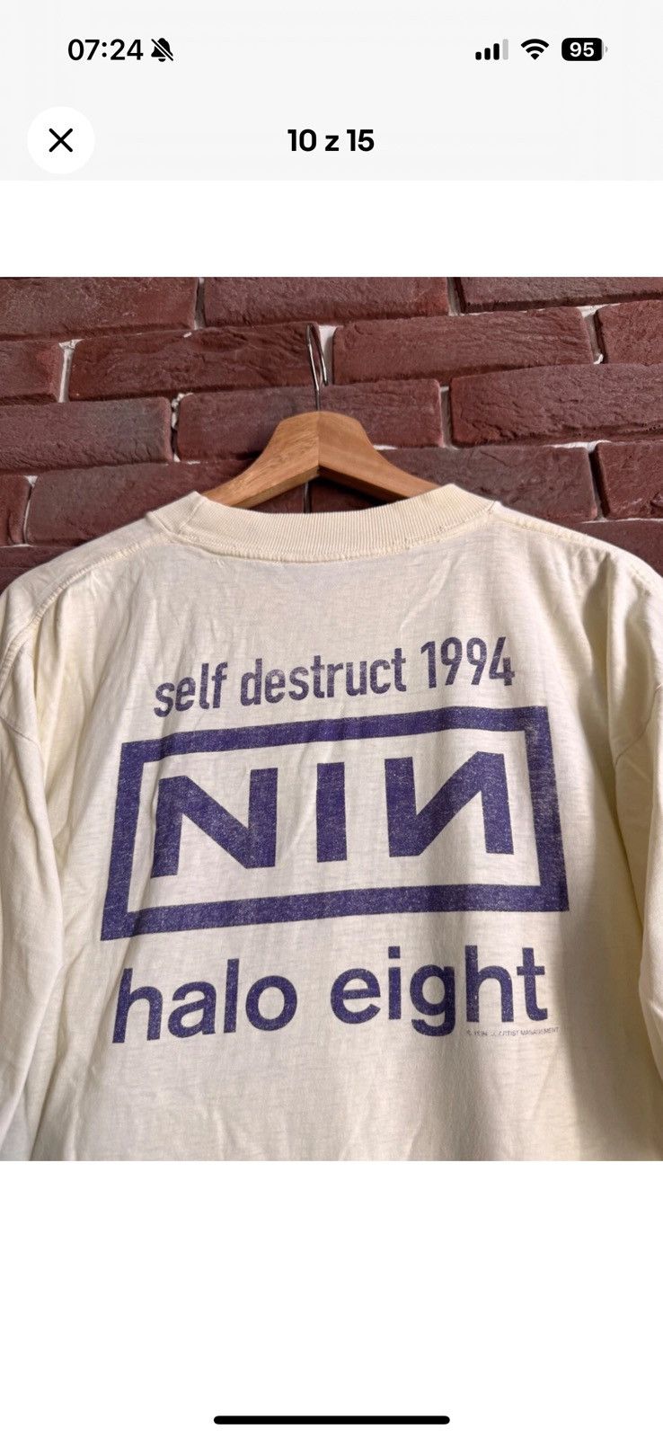 Band Tees Vintage Nine Inch Nails The Downward Spiral Band T-shirt 90s Size US XL / EU 56 / 4 - 10 Thumbnail