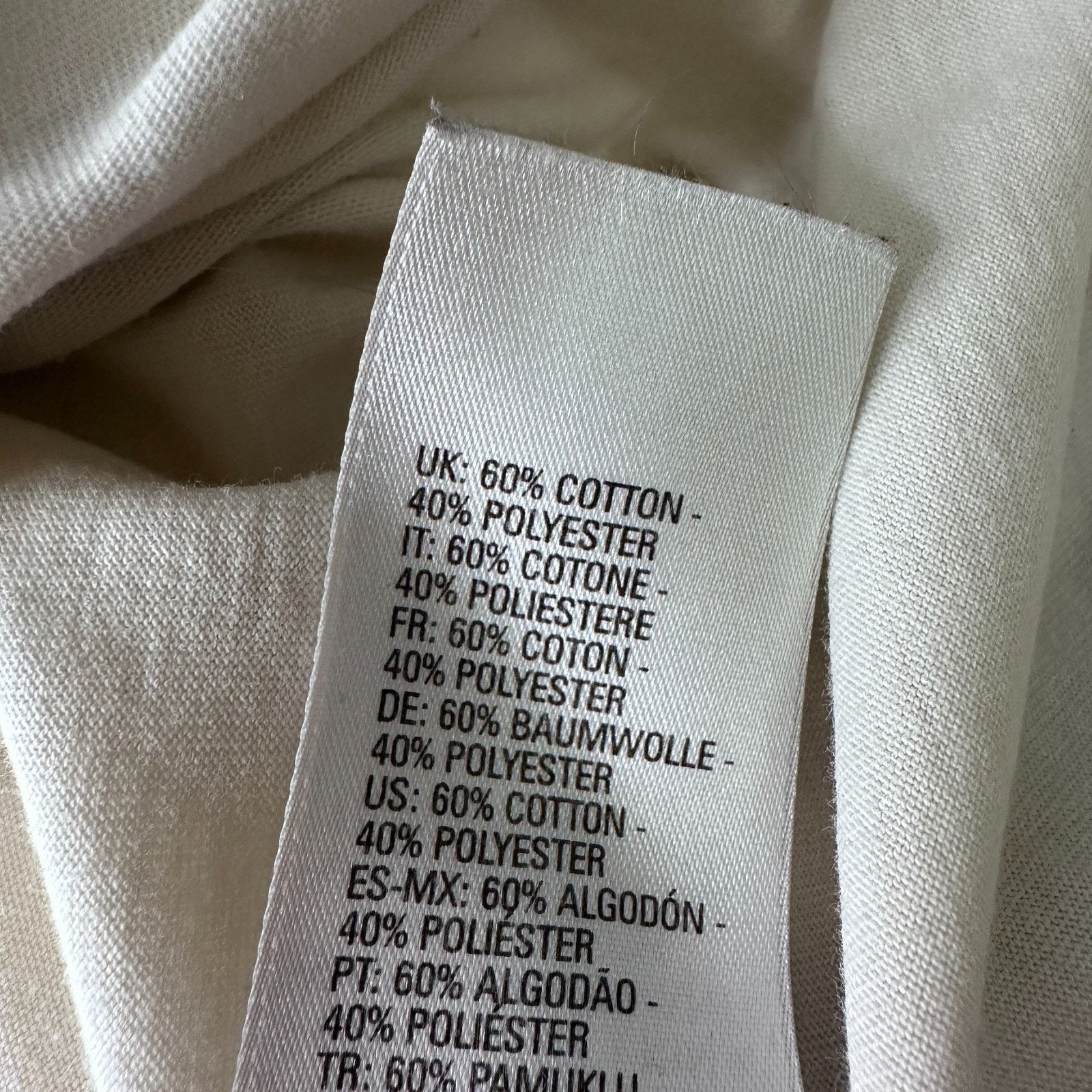 Diesel Diesel Support The Losers T-Shirt Mens XL Off-white Cotton Size US XL / EU 56 / 4 - 8 Thumbnail