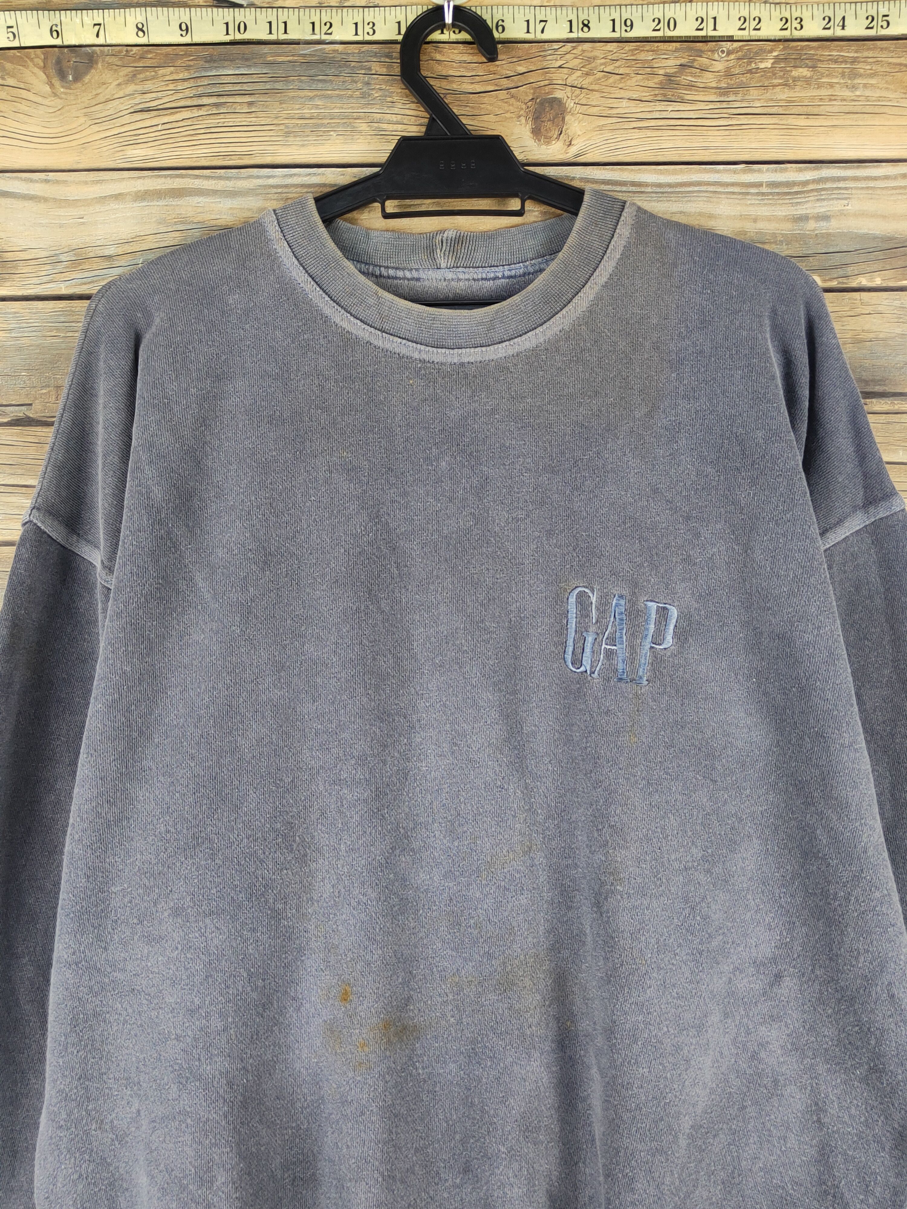 Gap Gap Dark Gray Faded vintage Sweatshirts #W1187 Size US M / EU 48-50 / 2 - 2 Thumbnail