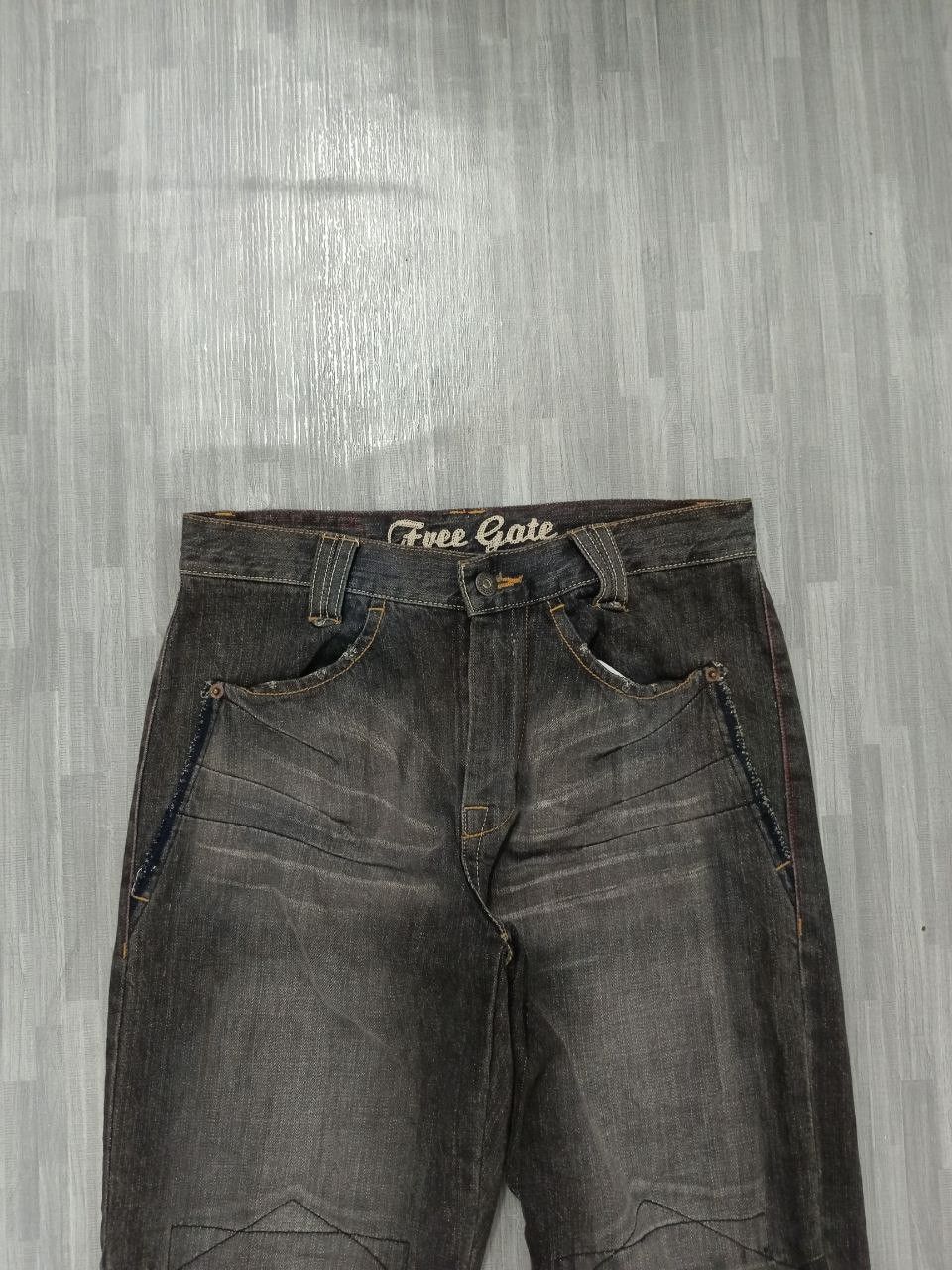 Japanese Brand FLARE SICK GATE DENIM PANTS Size US 29 - 4 Thumbnail