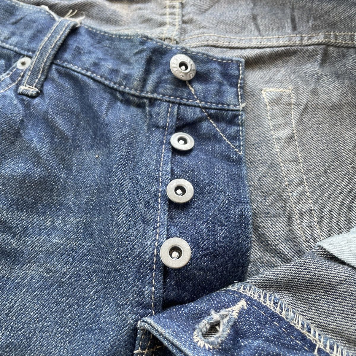 Japanese Brand × Jean × Vintage Vintage The Stooge Japan Faded Denim Jeans Pants Mud Wash Size US 34 / EU 50 - 7 Thumbnail