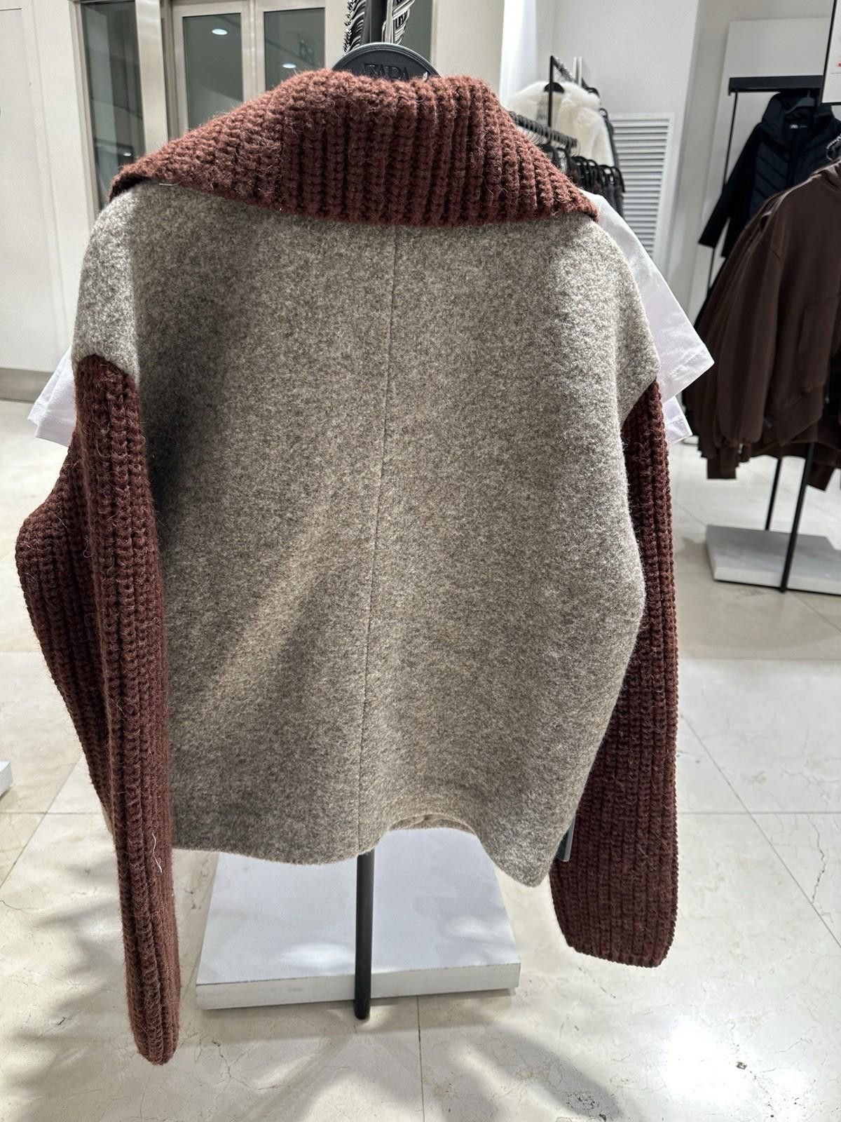 Zara Zara Wool Heavy Jacket Size S / US 4 / IT 40 - 2 Thumbnail