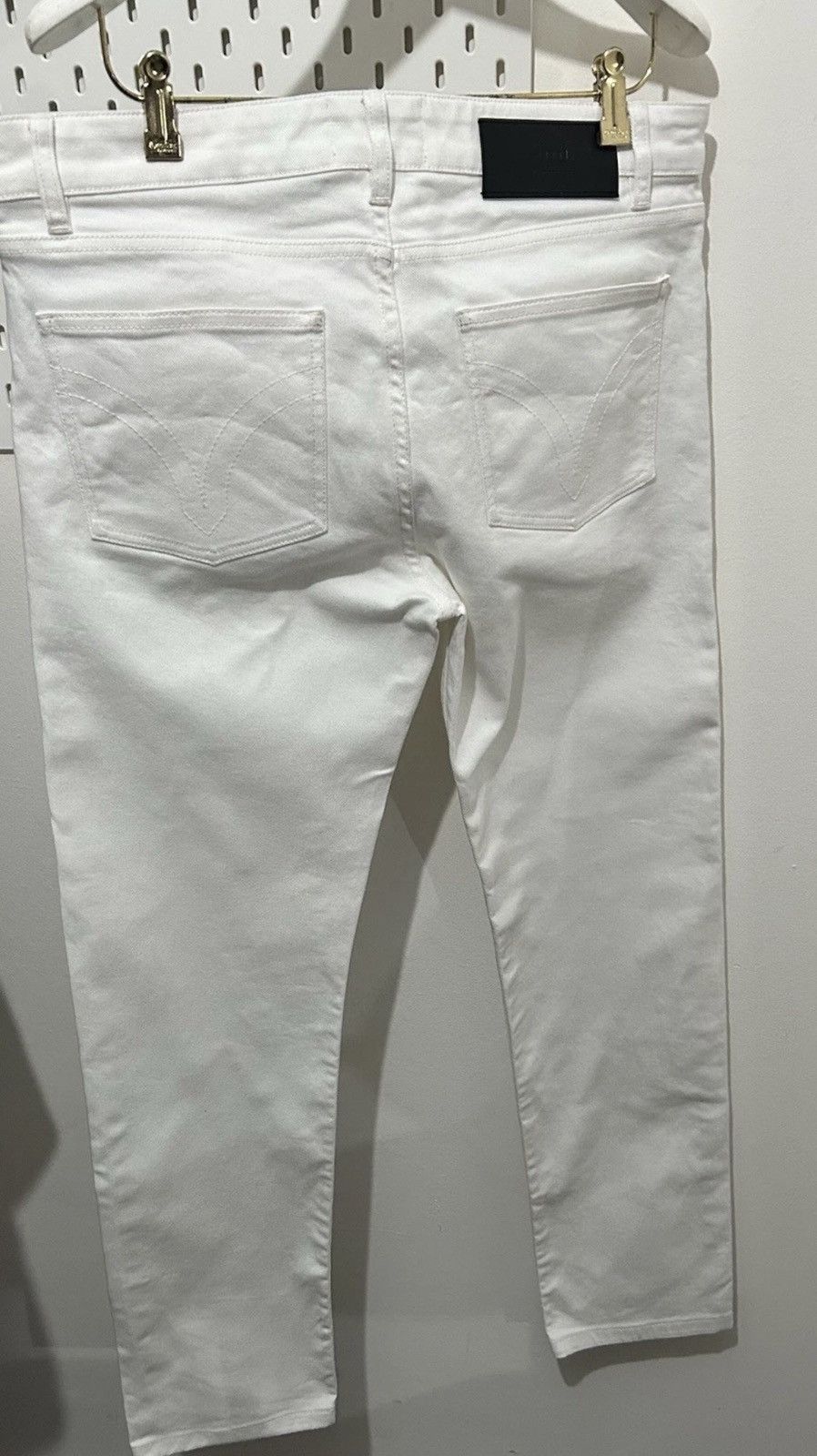 AMI AMI Paris Alexandre Mattiussi Slim Fit White Jeans Size 34 Size US 34 / EU 50 - 6 Thumbnail