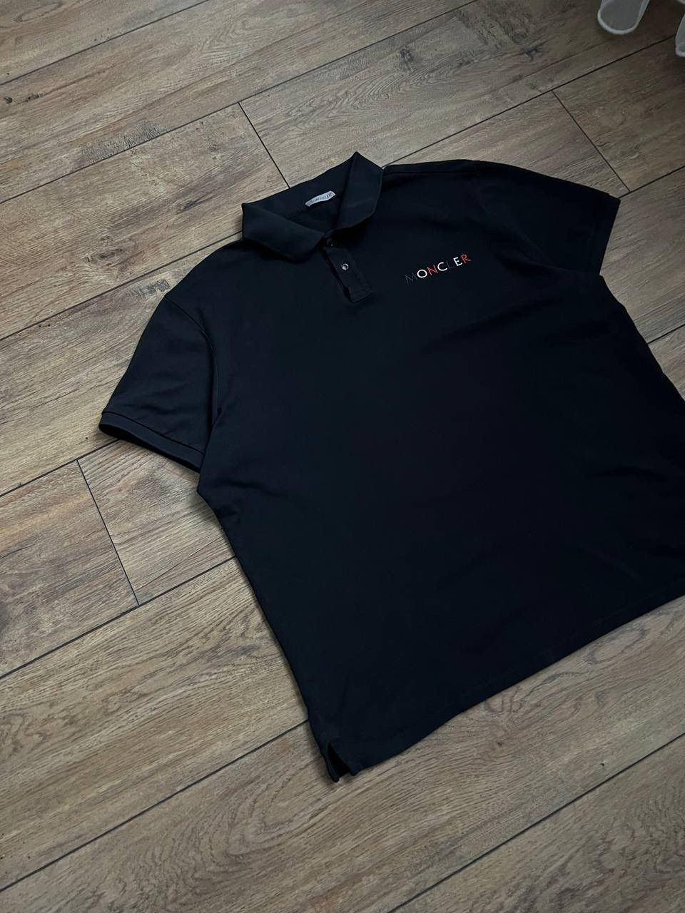 Moncler Moncler SS Dark Blue Polo Shirt Size US L / EU 52-54 / 3 - 2 Thumbnail