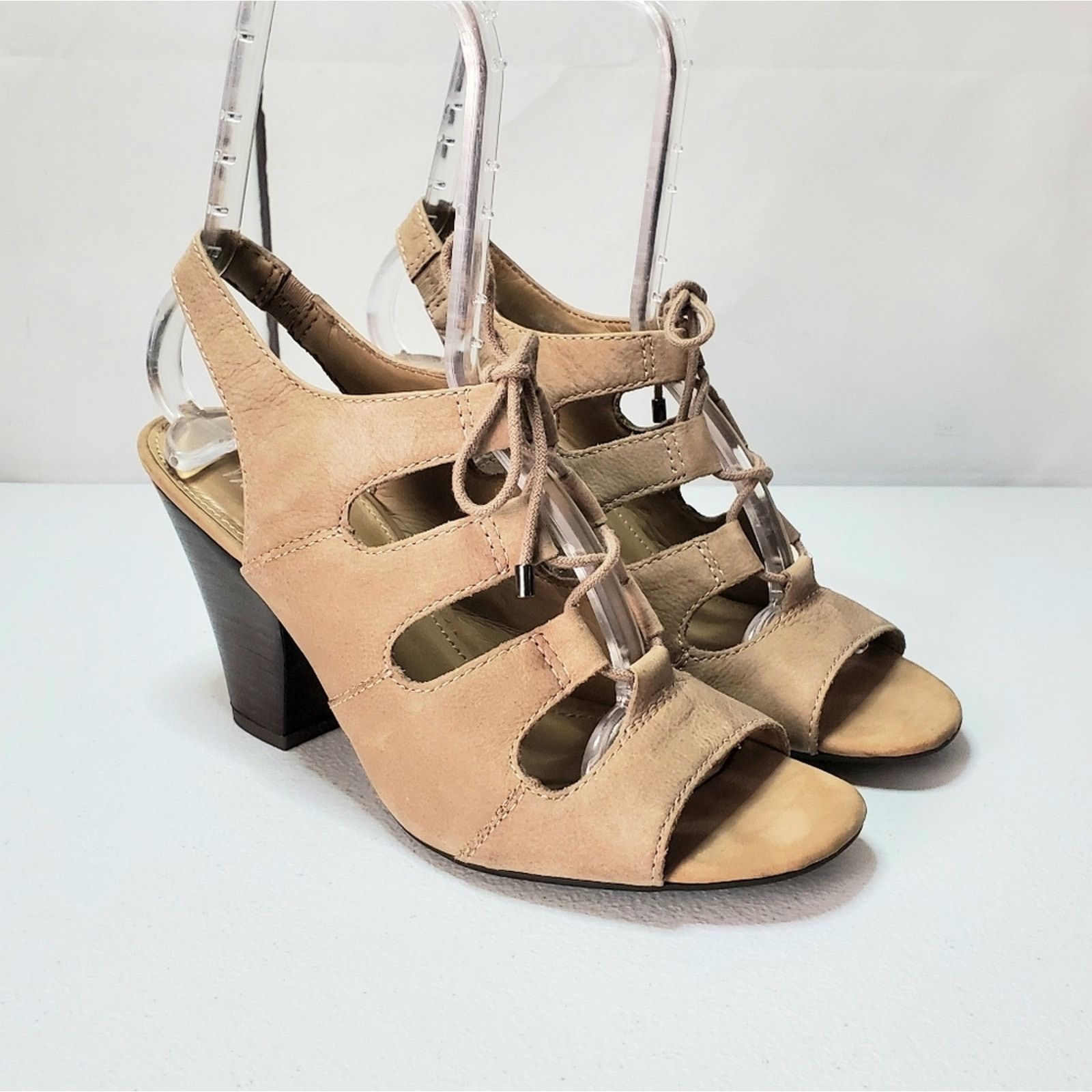 Franco Sarto Franco Sarto Talia Lace-Up Slingback Sandals 8.5 Size US 8.5 / IT 38.5 - 4 Thumbnail