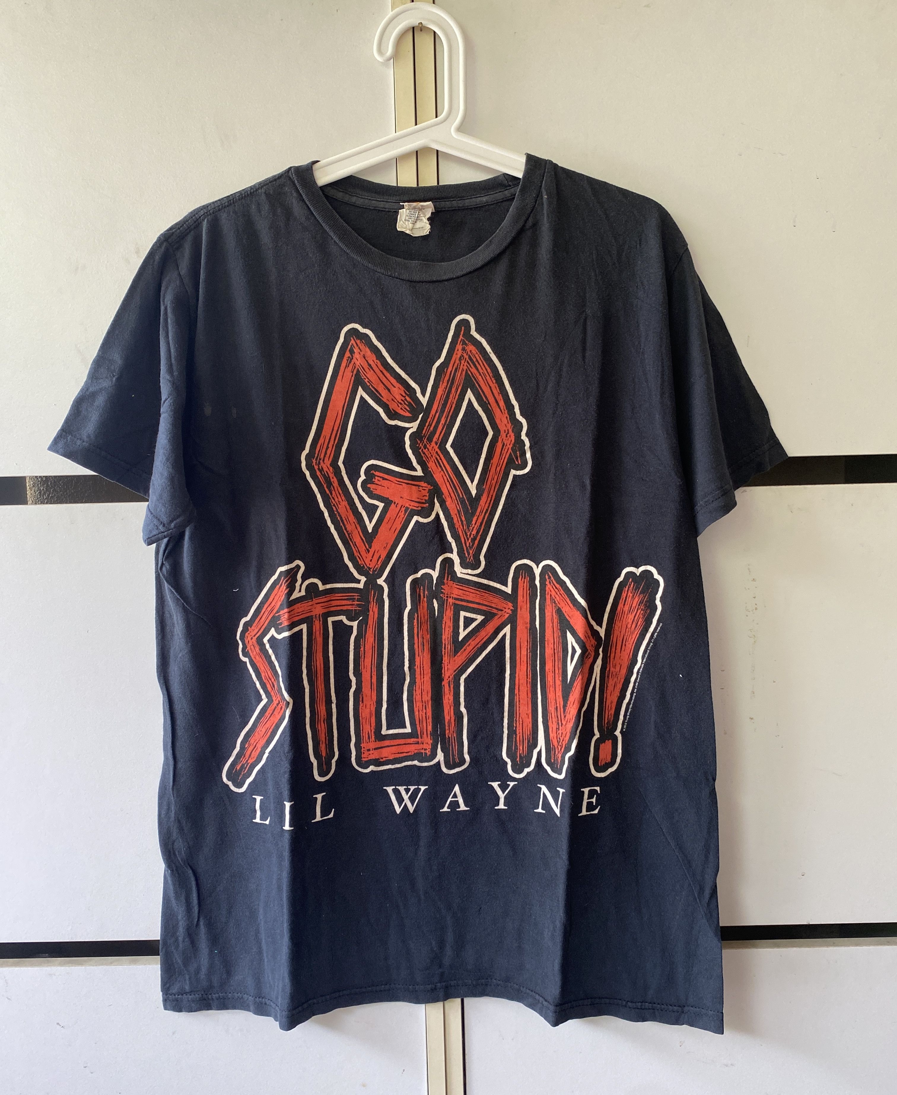 Rap Tees LIL WAYNE ‘GO STUPID’ RAP TEE Size US L / EU 52-54 / 3 - 1 Thumbnail