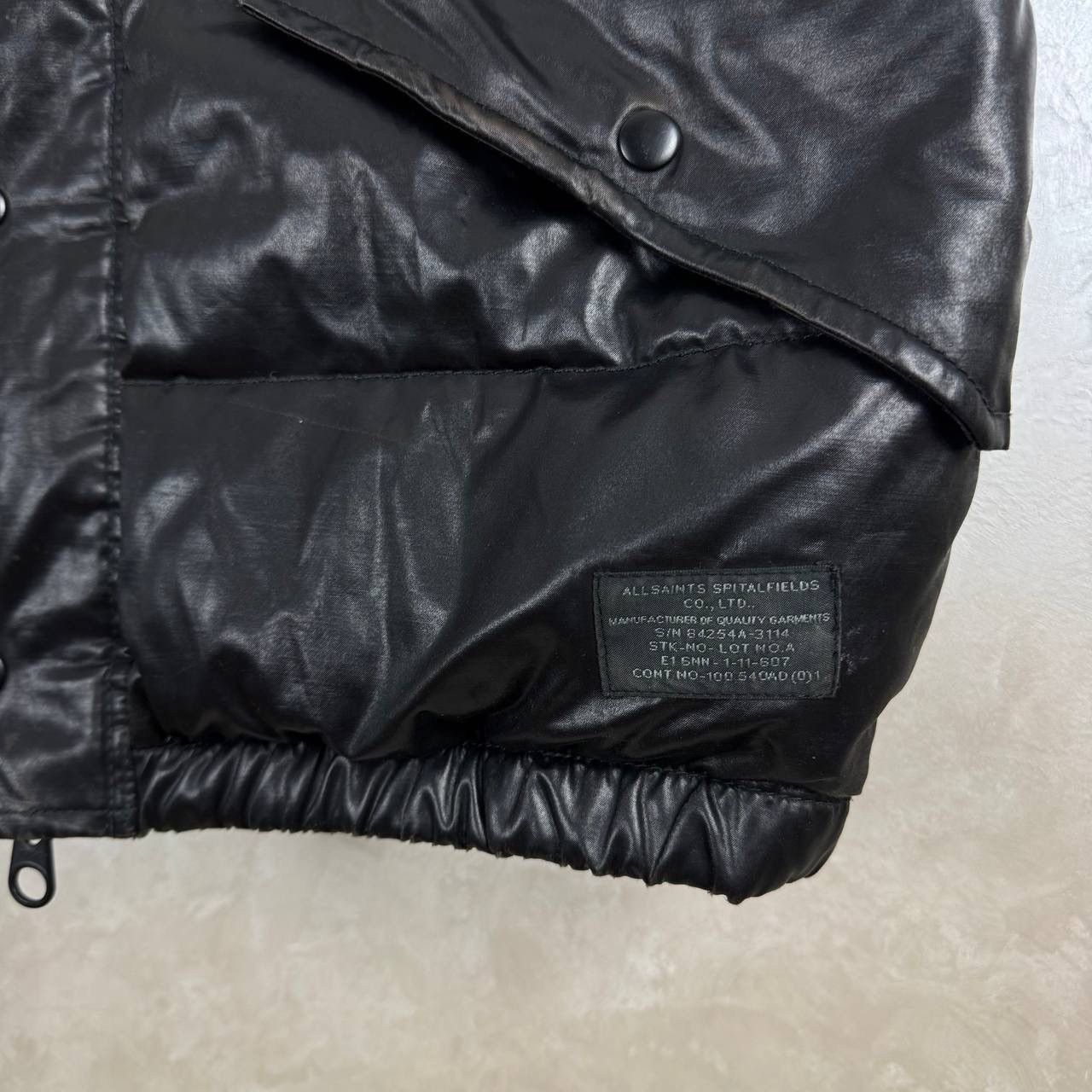 Allsaints AllSaints Spitalfields Leather Puffer Vest Black Size Medium Size US M / EU 48-50 / 2 - 3 Thumbnail