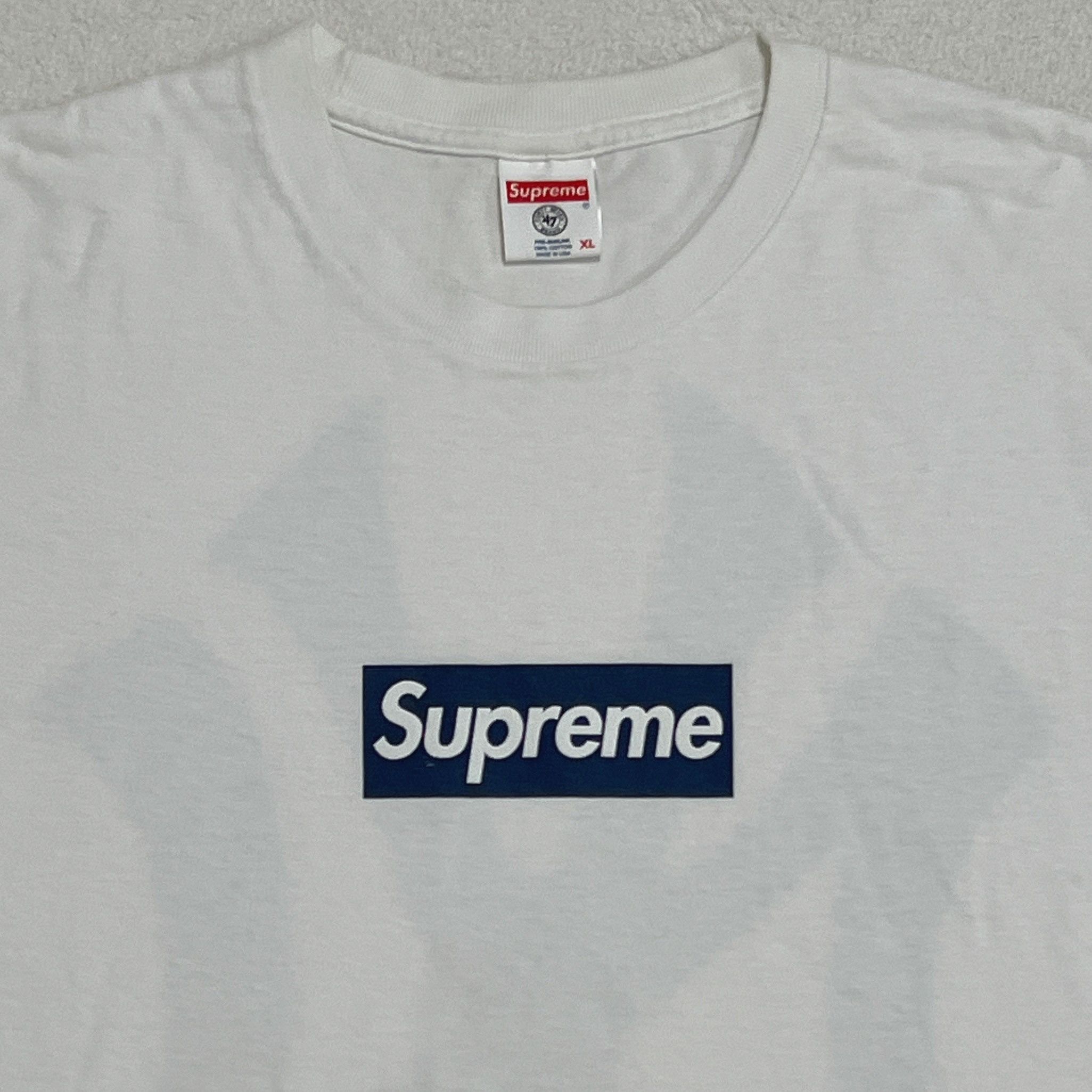 47 Brand × New York Yankees × Supreme Supreme Yankees Box Logo Tee White SS15 Size US XL / EU 56 / 4 - 2 Thumbnail