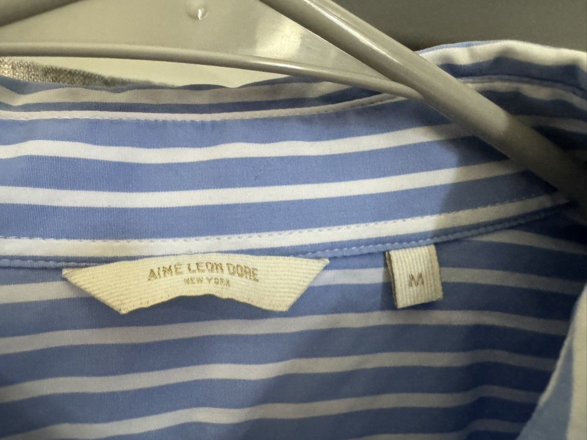 Aime Leon Dore Aime Leon Dore Blue Striped Button-Up Size US M / EU 48-50 / 2 - 3 Thumbnail