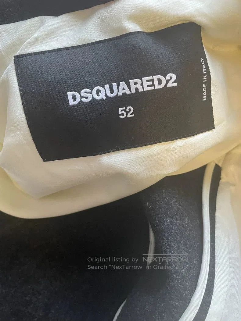 Dsquared2 Dsquared2 Black Wool Blend Overcoat. Size US L / EU 52-54 / 3 - 3 Thumbnail