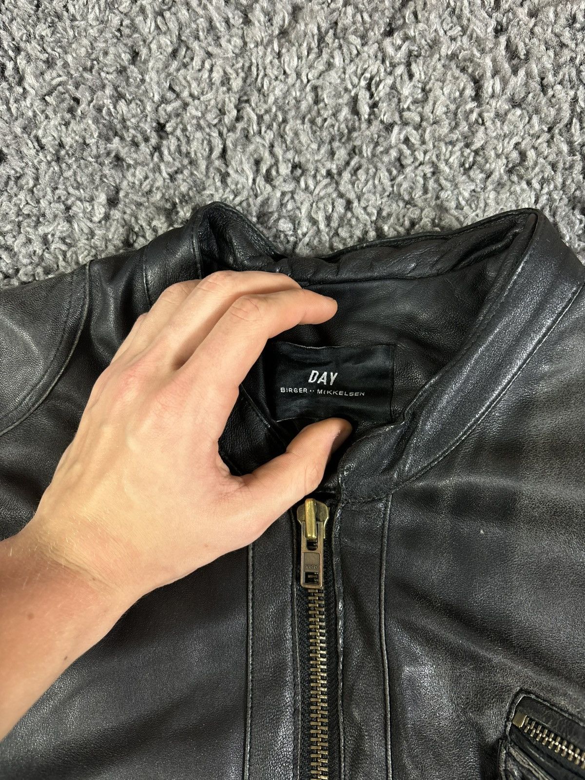 Vintage Vintage Real Leather Asymmetrical Motorcycle Jacket Black Size US L / EU 52-54 / 3 - 10 Thumbnail
