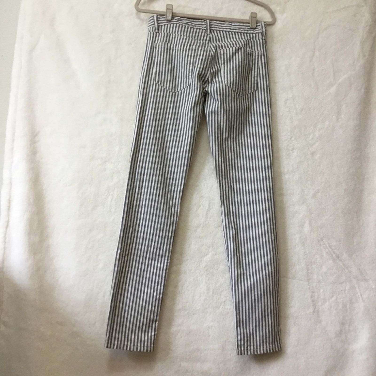 Joe's Joe's Jeans Blue & White Slim Fit Striped Skinny Jeans Size 27" / US 4 / IT 40 - 5 Thumbnail