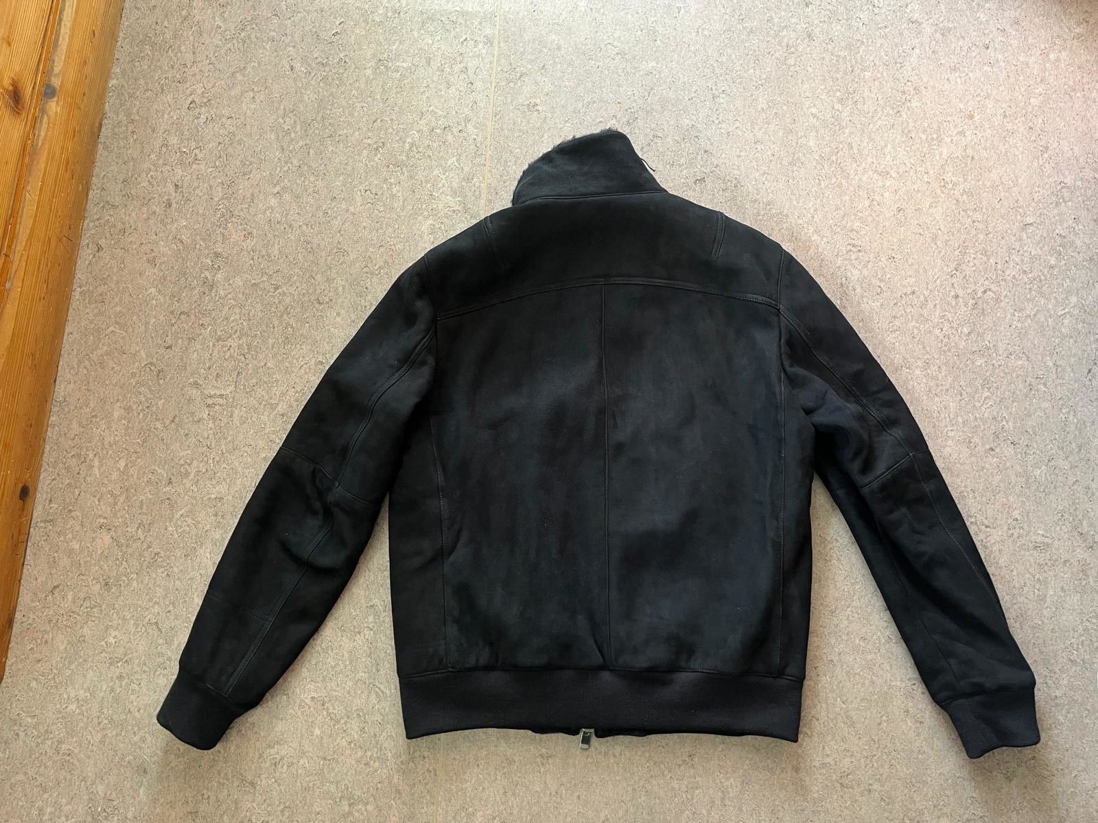 Drome "Drome" Dark Blue Navy Shearling Lambskin Leather Jacket M Size US M / EU 48-50 / 2 - 9 Thumbnail