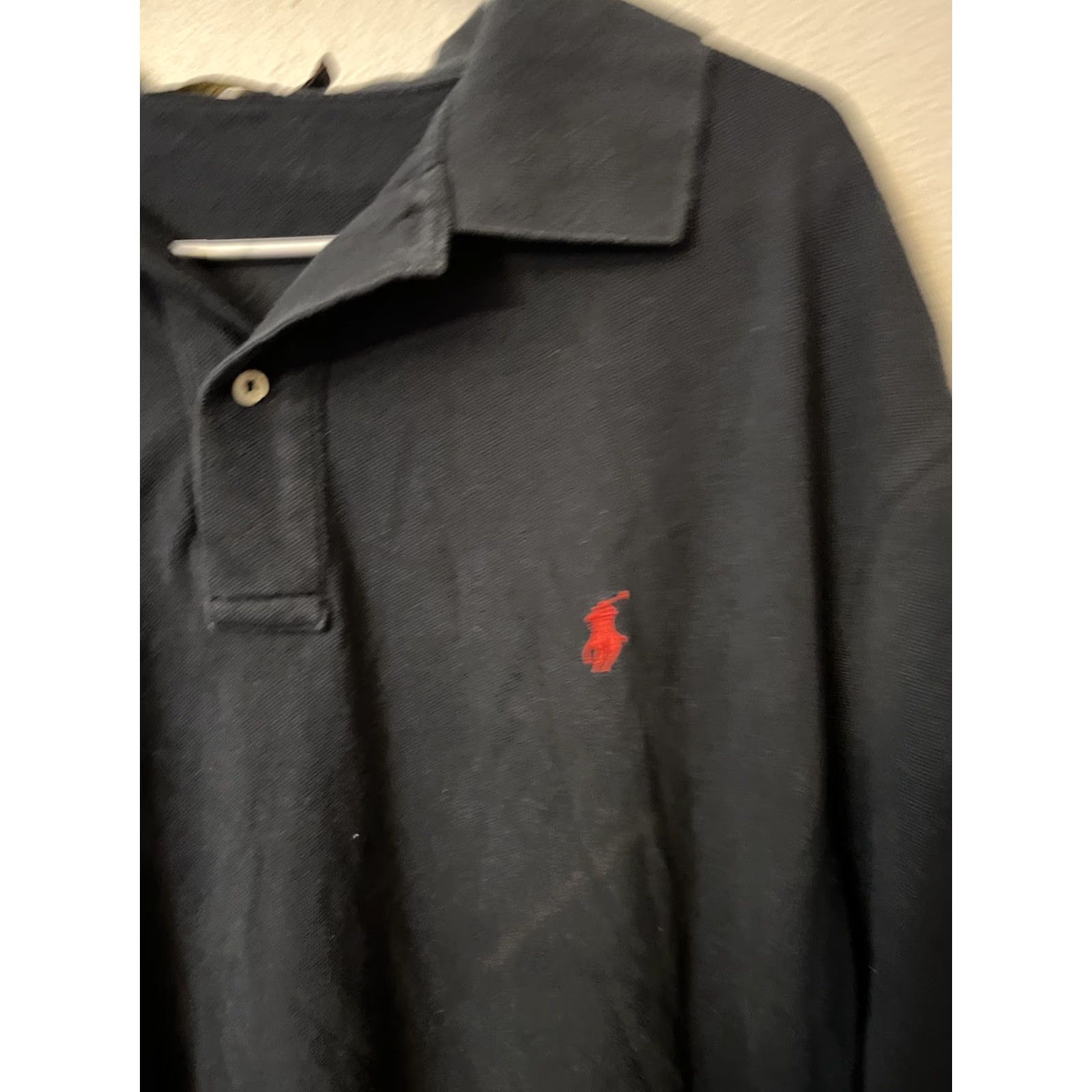 Polo Ralph Lauren Ralph Lauren Polo Shirt Men Big 1XB Black Cotton Jersey Logo Short Sleeve Polo Shirt Mens Size US XL / EU 56 / 4 - 2 Thumbnail