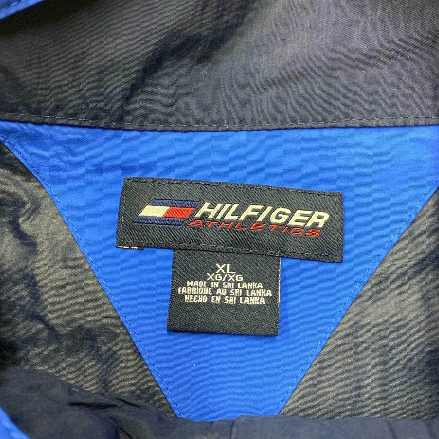 Tommy Hilfiger VINTAGE Tommy Hilfiger Athletics Windbreaker Jacket Mens XL Blue Logo Size US XL / EU 56 / 4 - 2 Thumbnail