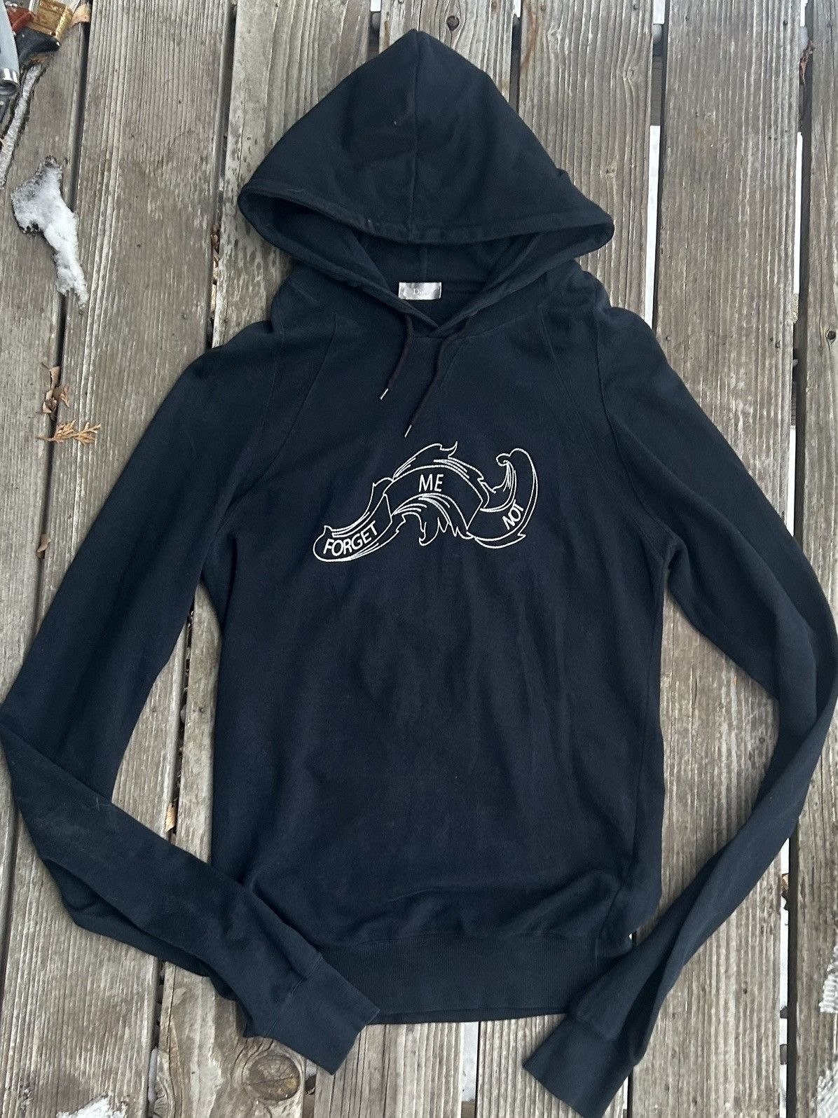 Dior × Hedi Slimane FW08 Dior Homme Snap Button Hoodie by Hedi