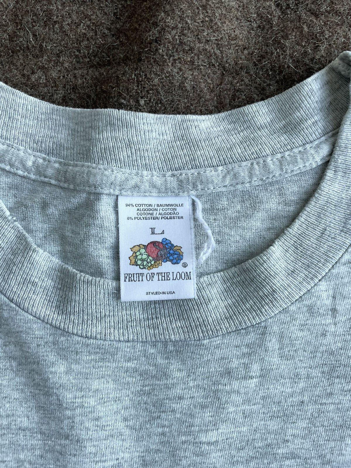 Fruit Of The Loom × Vintage Fruit Of The Loom T-Shirt Size US L / EU 52-54 / 3 - 6 Thumbnail