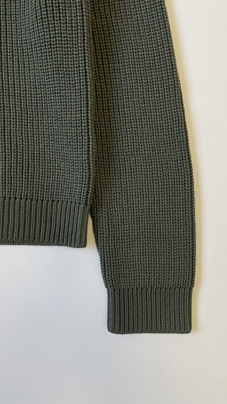 Craig Green Sample Olive Tech Ribbed Knit Sweater Size US M / EU 48-50 / 2 - 9 Thumbnail
