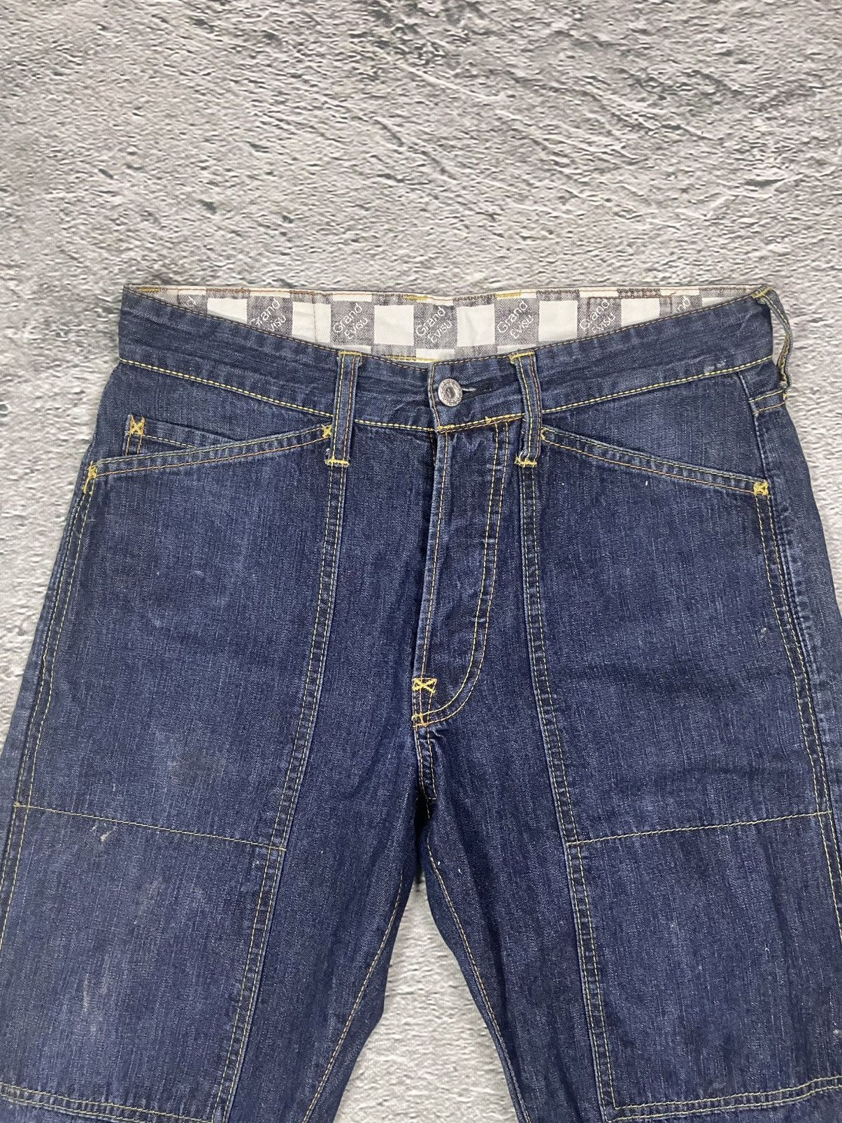Evisu Evisu jeans vintage blue denim red racing genes double knee Size US 30 / EU 46 - 7 Thumbnail