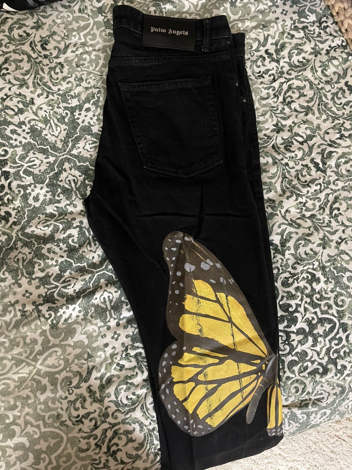 Palm Angels Palm Angels Butterfly Jeans Size US 34 / EU 50 - 5 Thumbnail