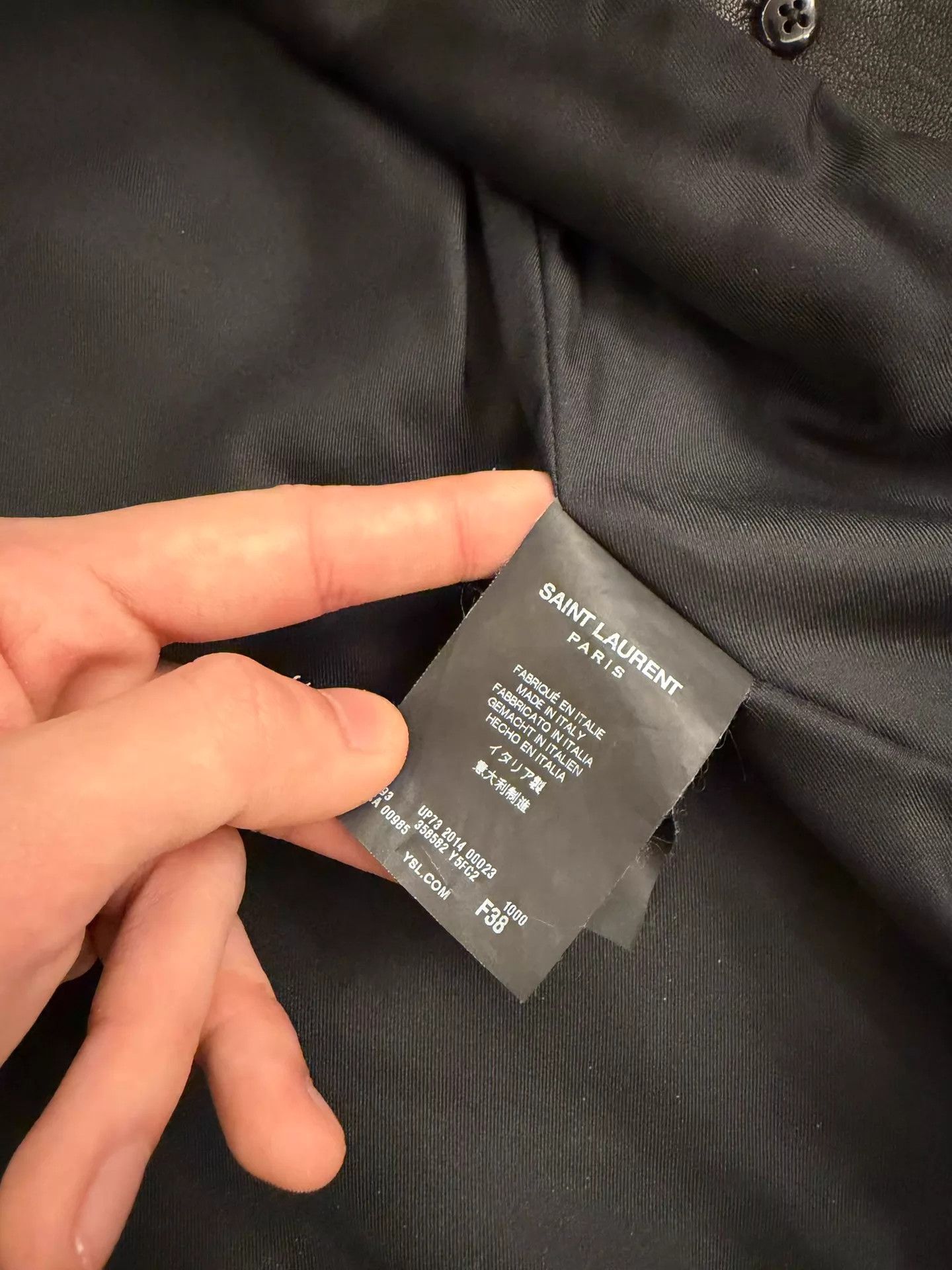 Saint Laurent Paris SLP Vintage Lambskin Court Leather Jacket Size S / US 4 / IT 40 - 4 Thumbnail