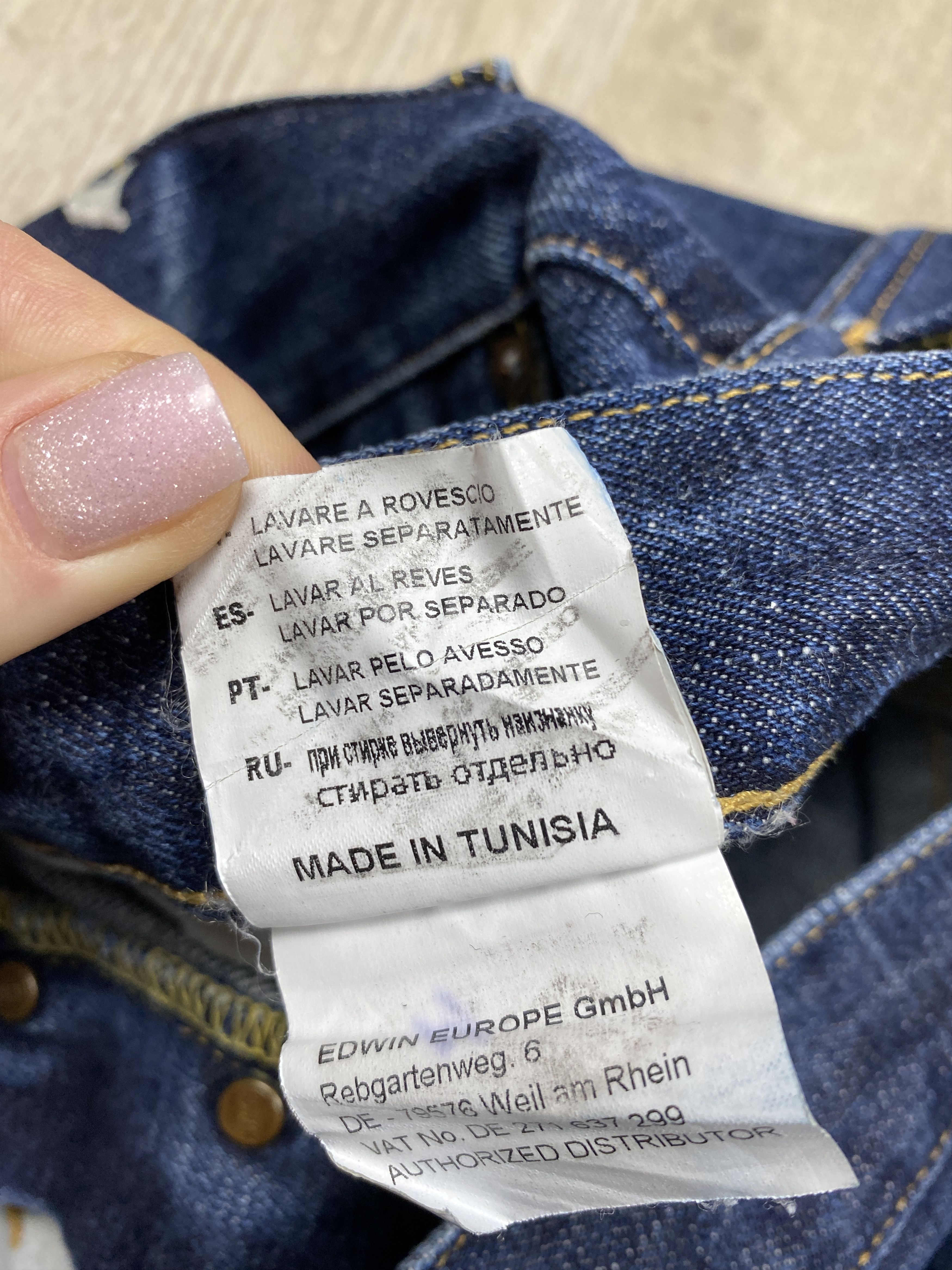 Edwin Edwin Vintage Mens Salvage Denim Pants Jeans Size US 30 / EU 46 - 14 Thumbnail