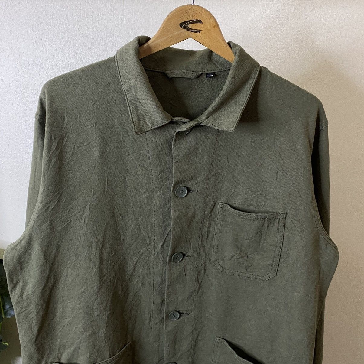 Uniqlo Uniqlo Worker Chore Jacket Olive Green Size US L / EU 52-54 / 3 - 2 Thumbnail