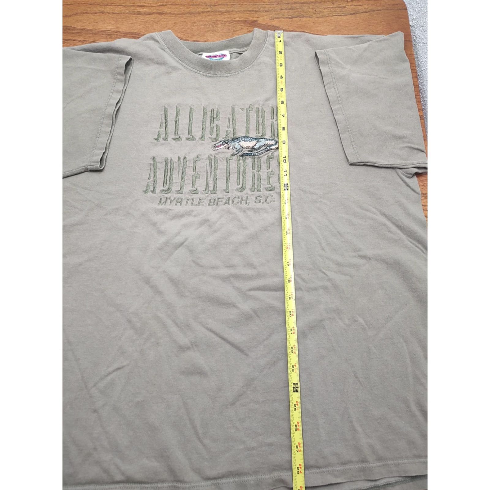 Vintage VINTAGE Canyon Guide Embroidered T-Shirt Mens Green Short Sleeve 2XL USA Alligator Adventure 90s Shirt Size US XXL / EU 58 / 5 - 7 Thumbnail