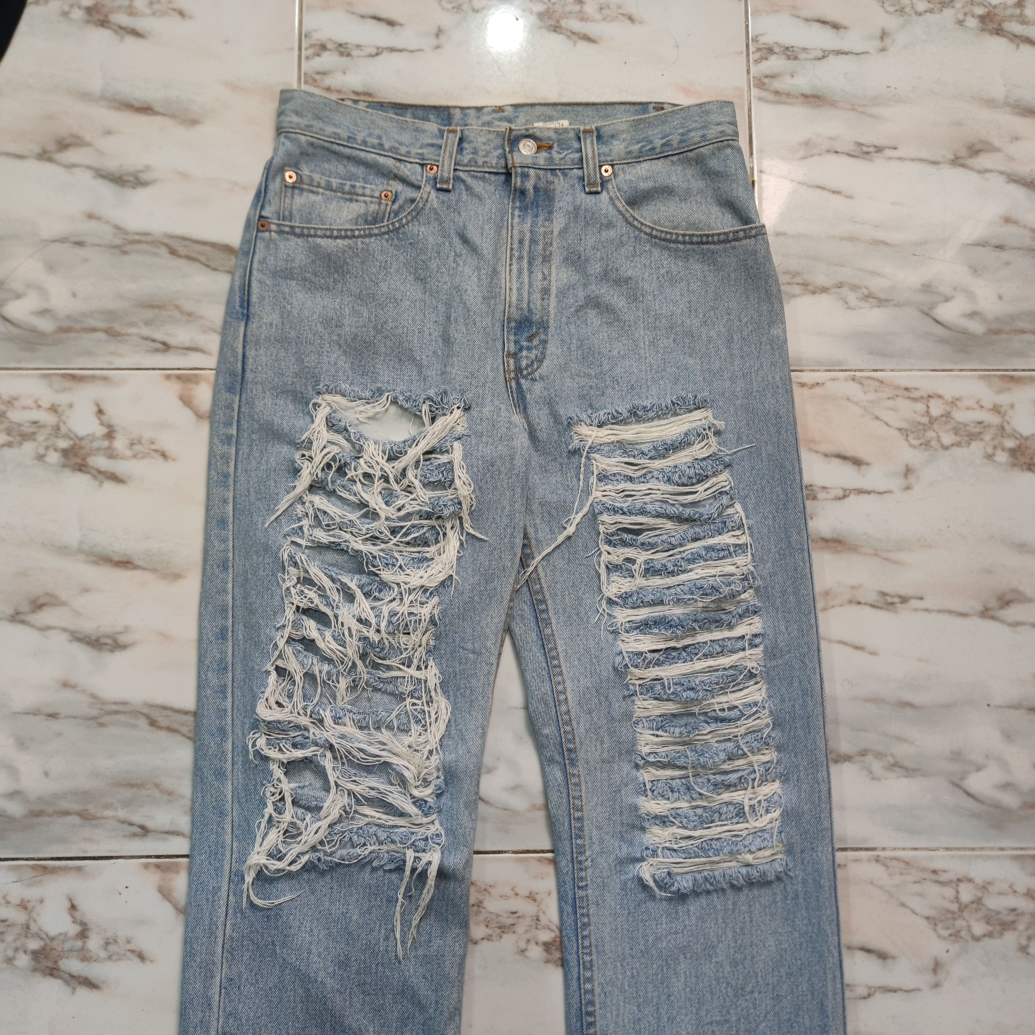 Levi's × Vintage VINTAGE LEVI'S STRAUSS & CO LOT 505 DISTRESSED JEAN W32 L34 Size US 32 / EU 48 - 7 Thumbnail