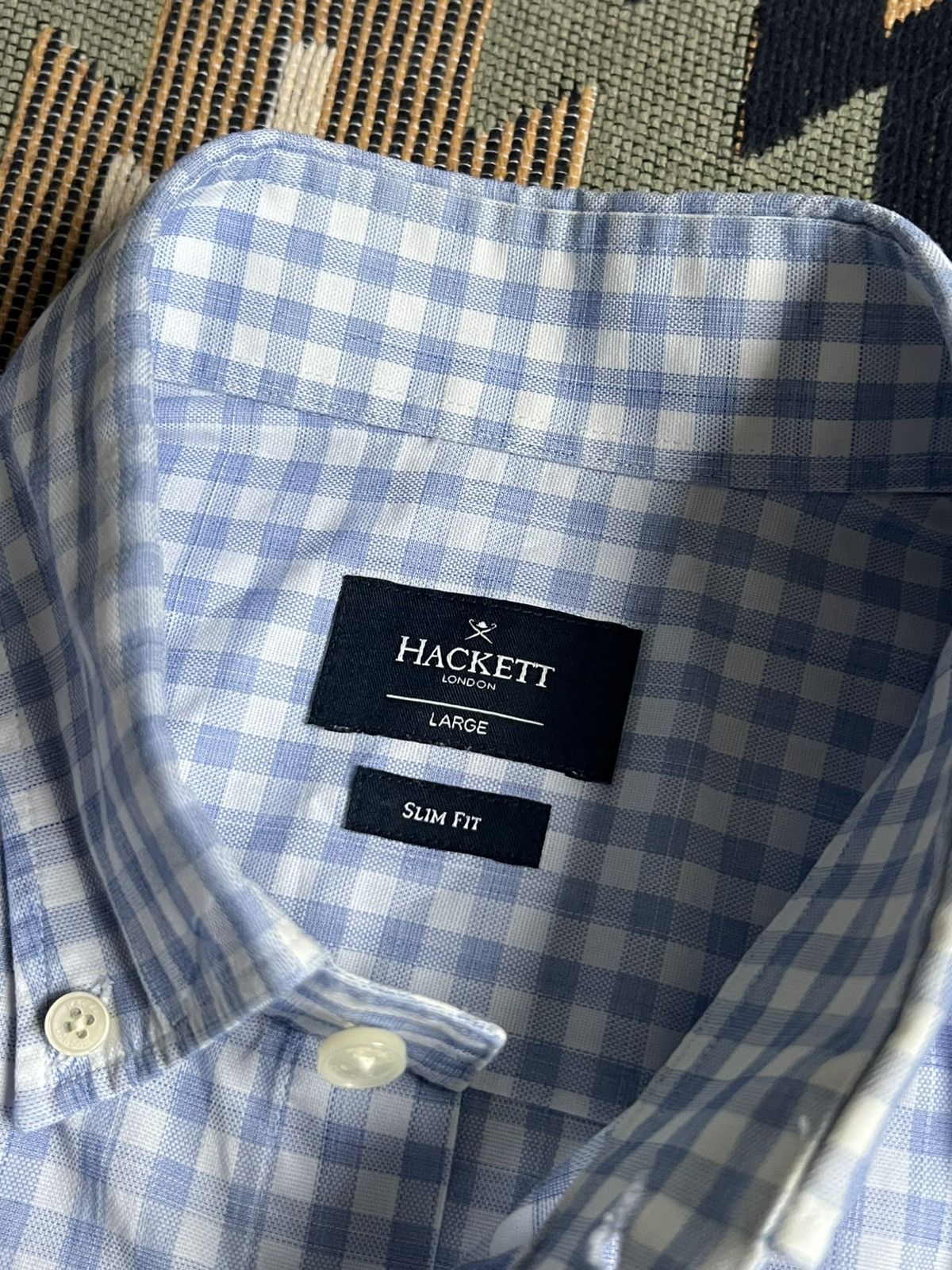 Hackett Hackett London Button Up Luxury Shirt Size US L / EU 52-54 / 3 - 8 Thumbnail