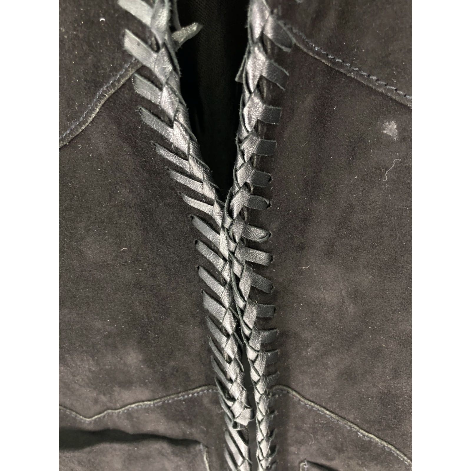 Maje VINTAGE Maje Lamb Leather Jacket Women Size 38 Black Fringe Western Rodeo Rockabilly Jacket Women Regular 38 Black Fringe Western Rodeo Rockabilly Size XS / US 0-2 / IT 36-38 - 5 Thumbnail