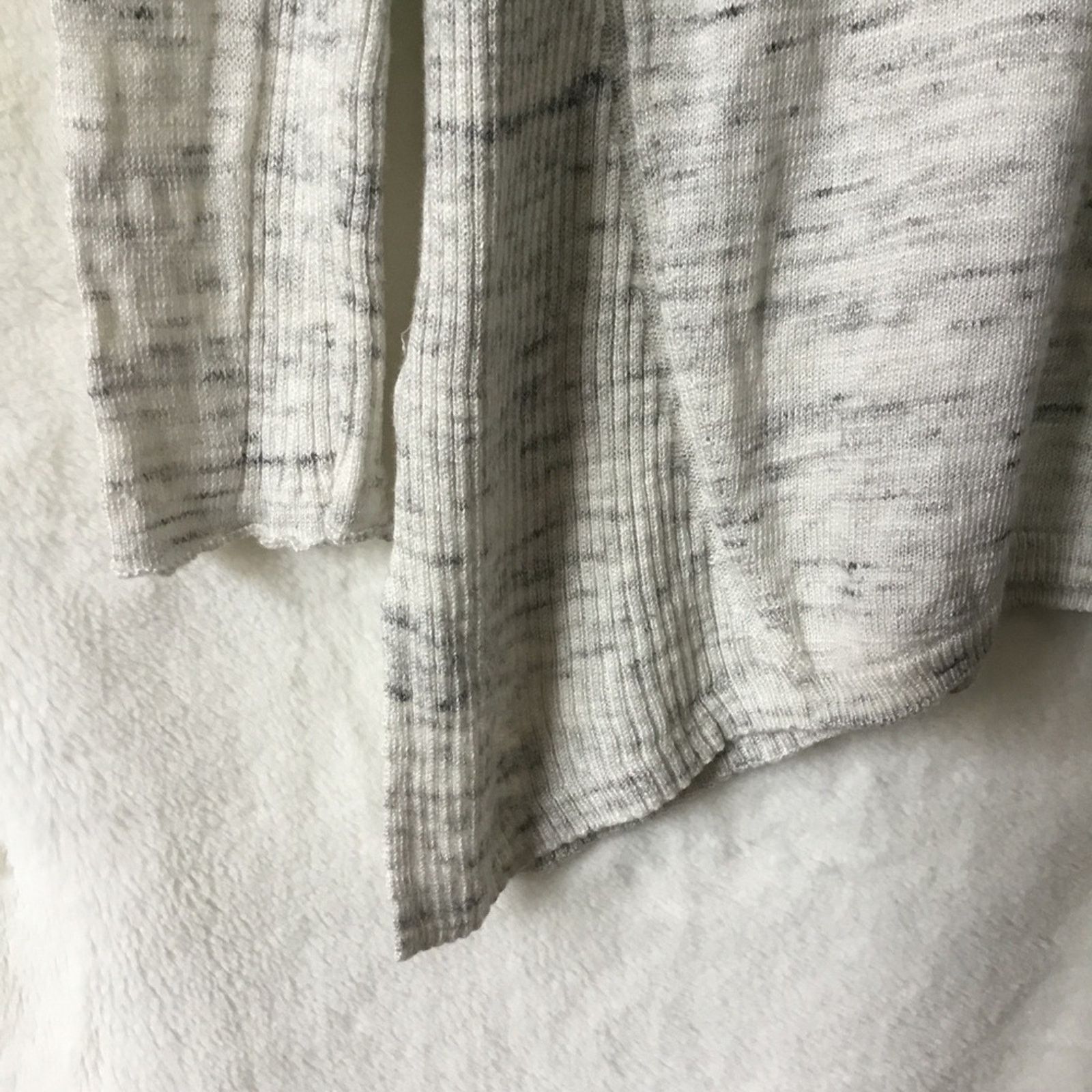 Lou & Grey Lou & Grey Light Gray Ribside Boatneck Sweater Top Size S / US 4 / IT 40 - 6 Thumbnail