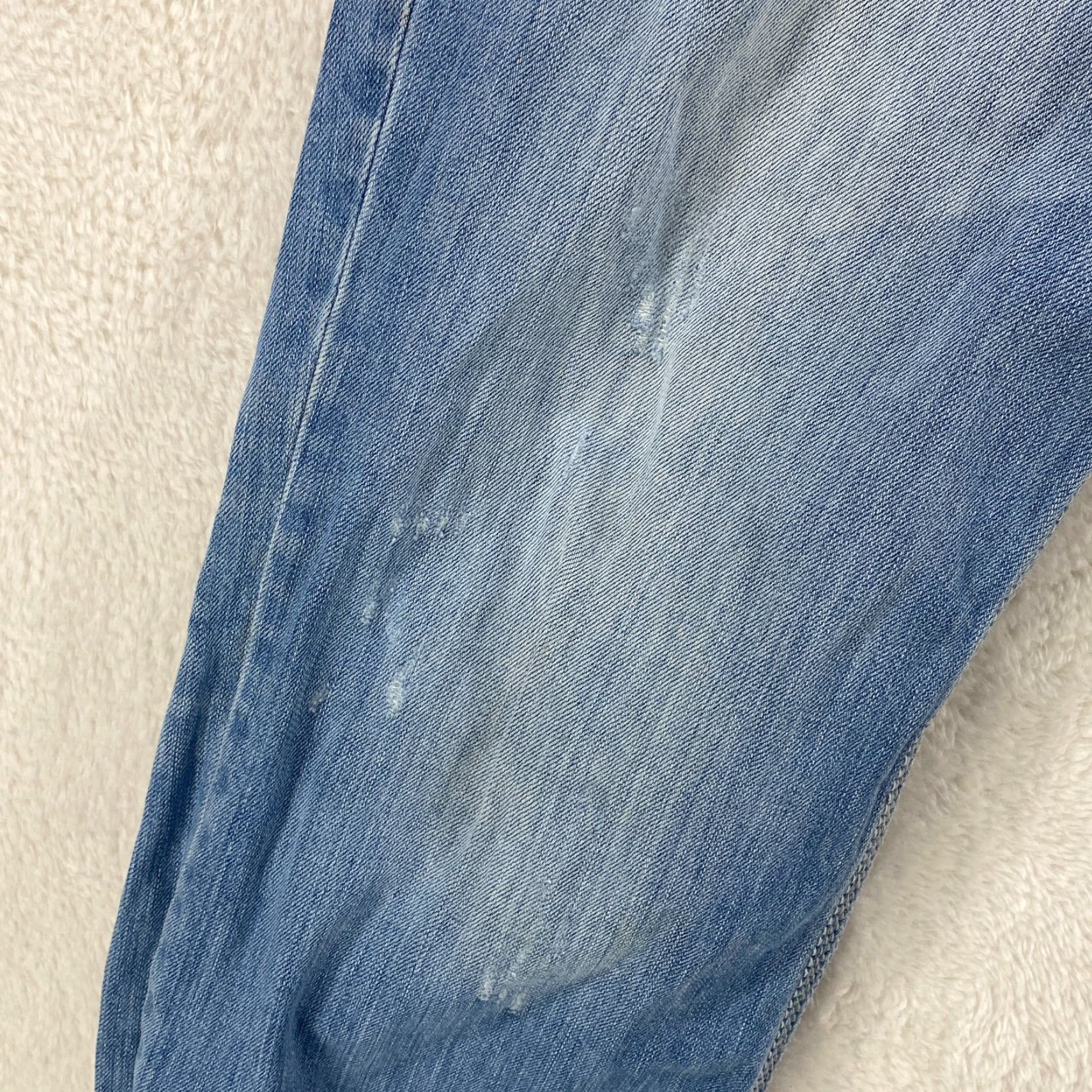 Vintage Buckle Buckle BKE Derek Jeans 34 R Distressed Denim Blue Embroidered Thick Stitch Mens Straight Fit 5-Pocket Design Cotton Denim Size US 34 / EU 50 - 3 Thumbnail