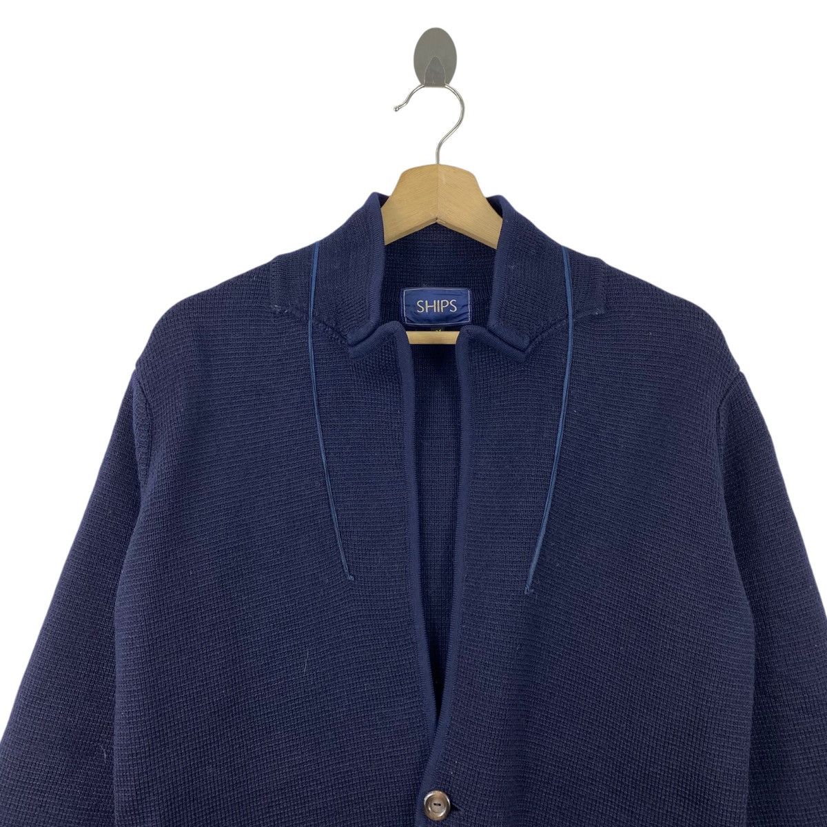 Japanese Brand × SHIPS SHIPS Japanese Brand Wool Navy Cardigan Sweatshirt Size US M / EU 48-50 / 2 - 2 Thumbnail