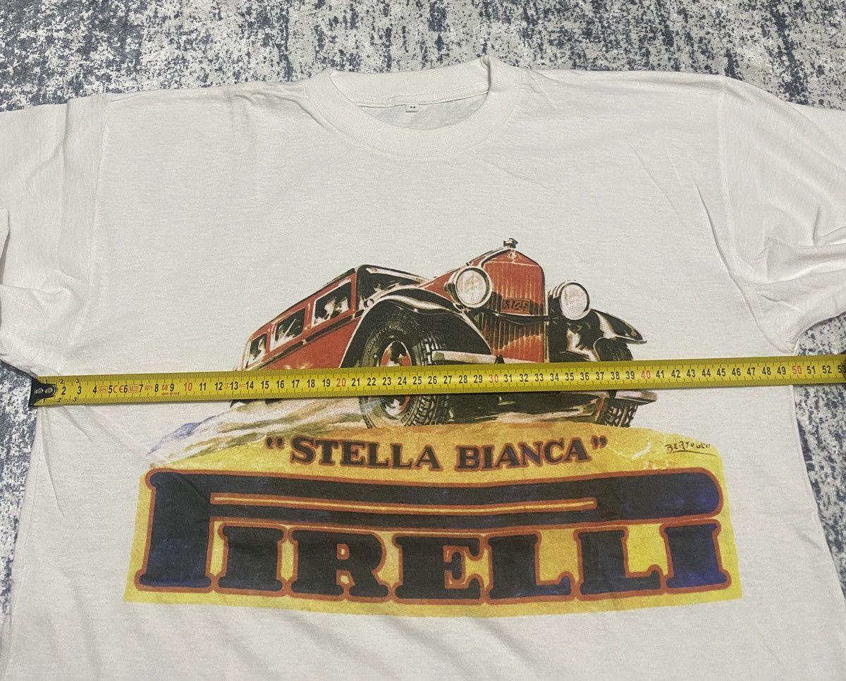 Pirelli × Vintage Vintage pirelli stella bianca racing advertasing tee 90s Size US M / EU 48-50 / 2 - 7 Thumbnail