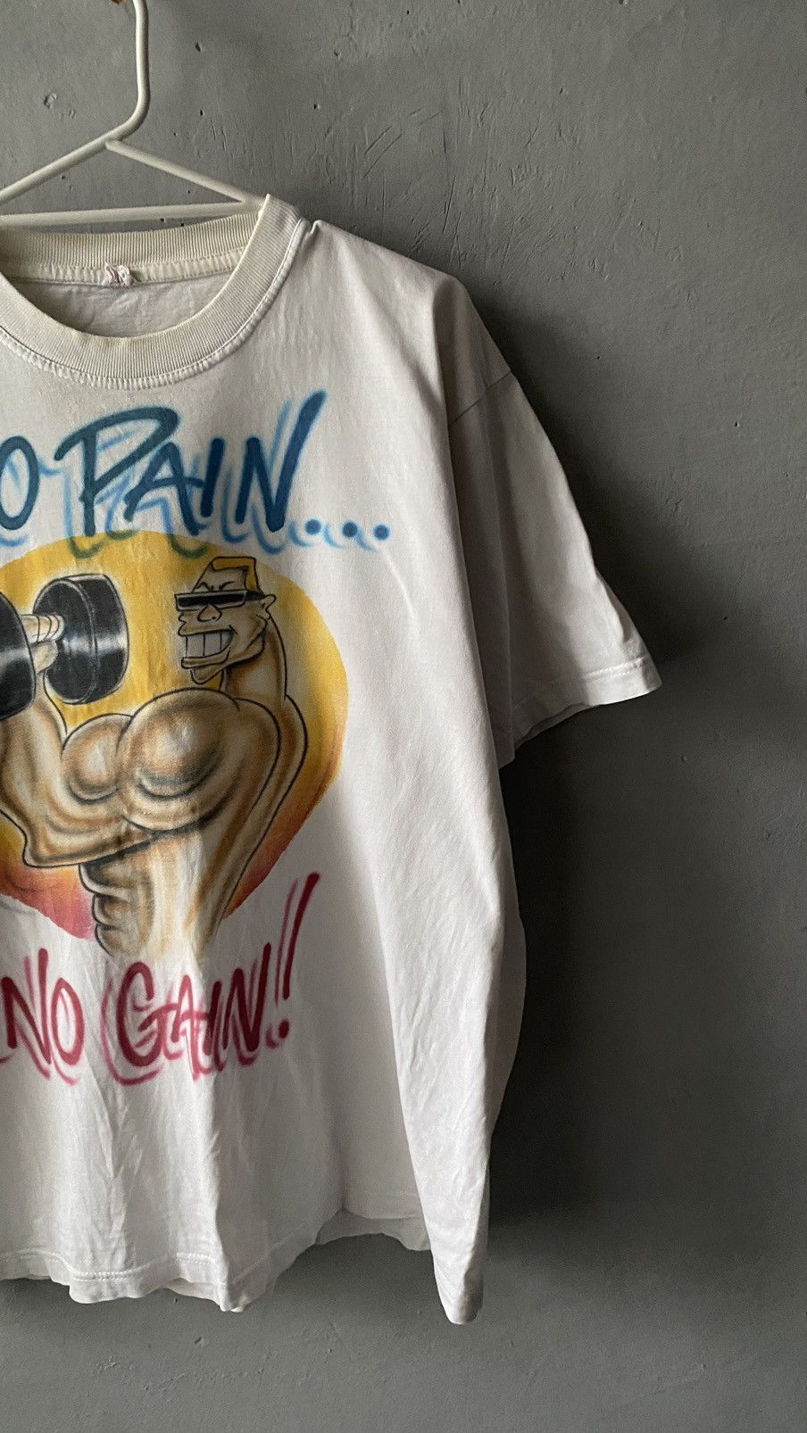 Vintage Vintage Strong man NO PAIN … NO GAIN Size US XL / EU 56 / 4 - 2 Thumbnail