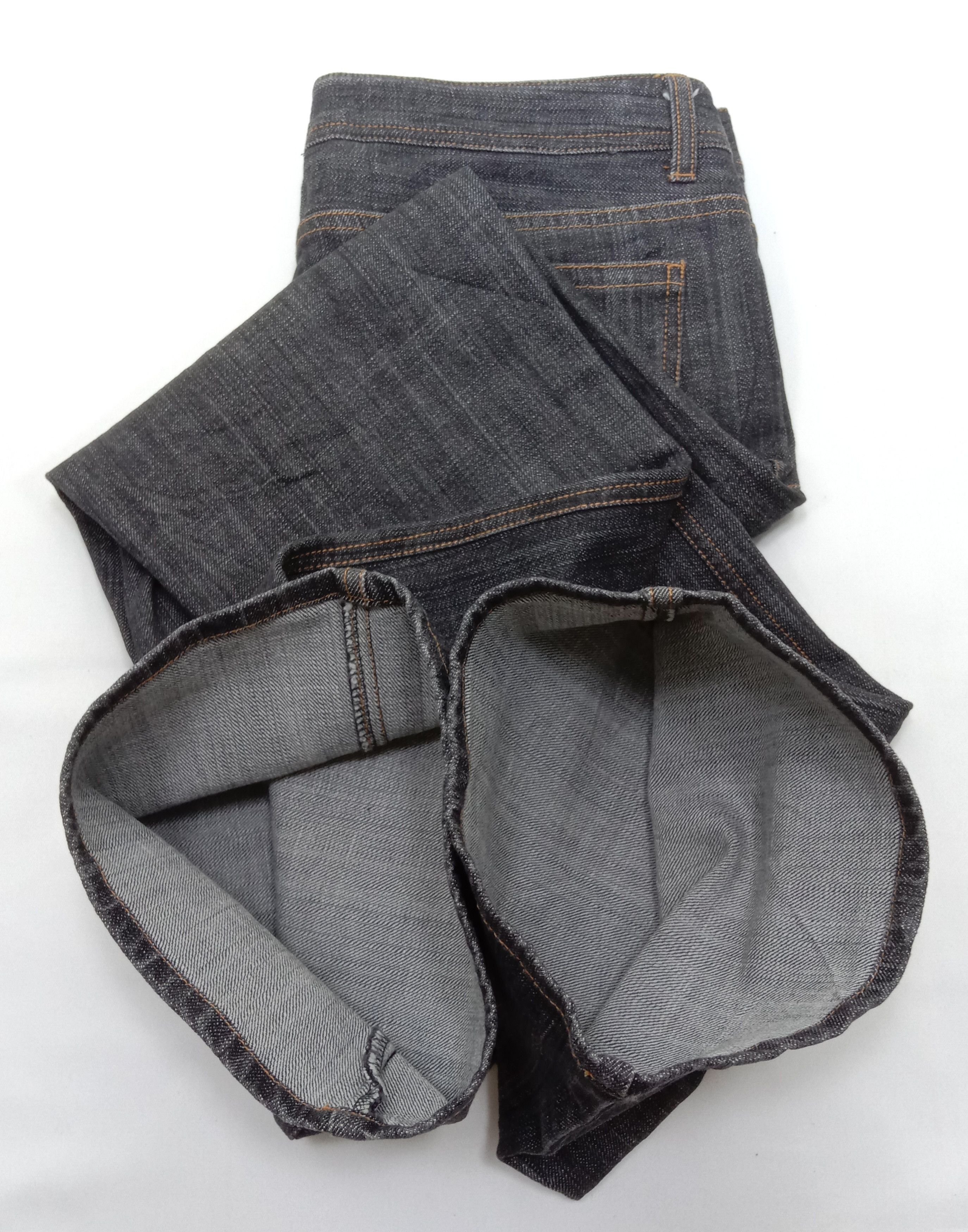 Japanese Brand Vintage Allure de Elle Faded Black Boot cut Flare Jeans Size 33" - 12 Thumbnail