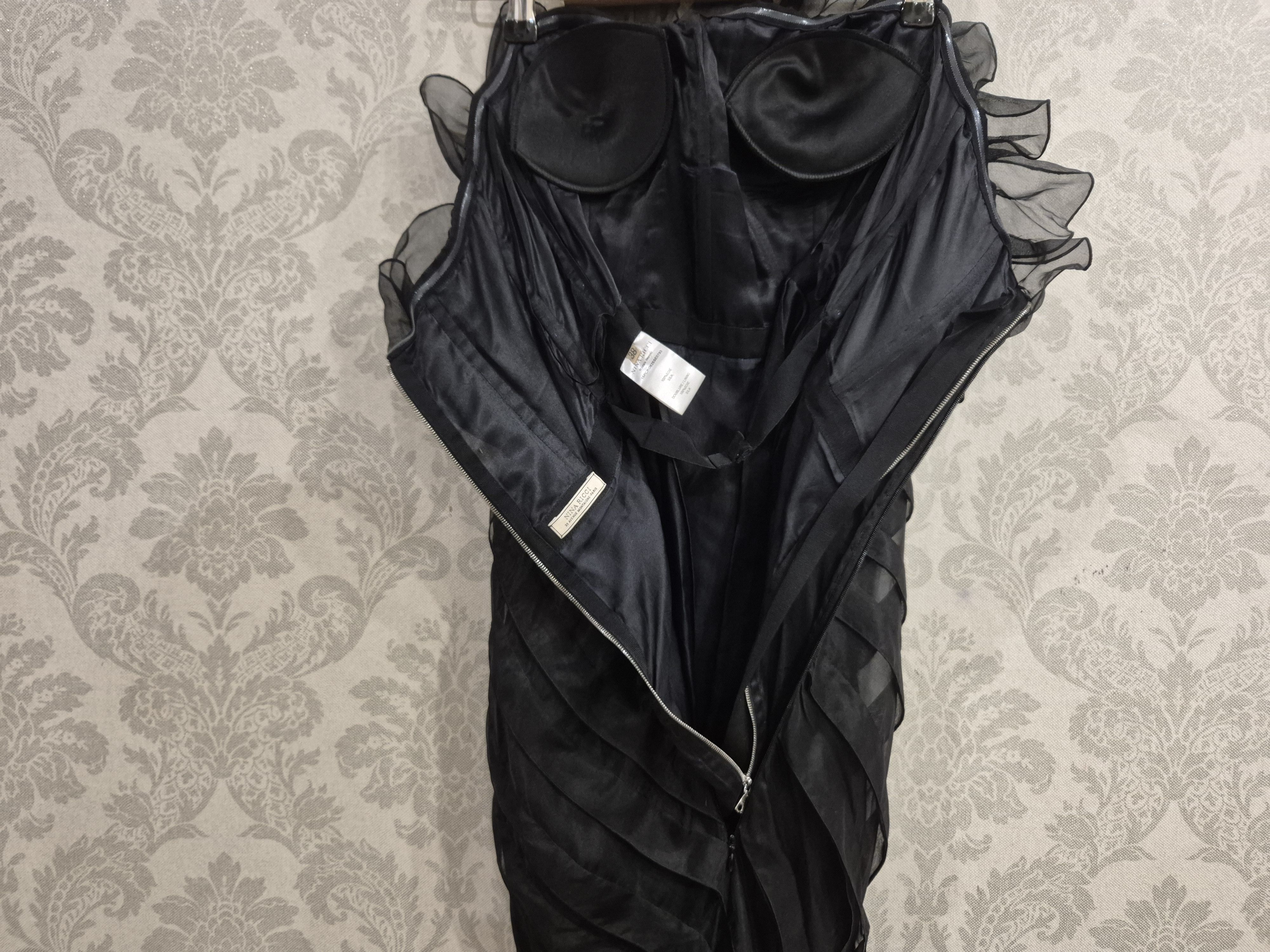 Nina Ricci NINA RICCI Runway Resort 2015 Silk Chiffon Strapless Dress Size M / US 6-8 / IT 42-44 - 7 Thumbnail