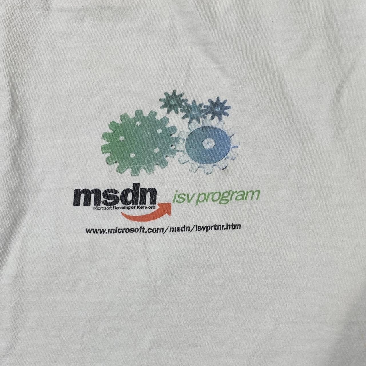 Hanes Vintage Microsoft MSDN White Tech Tee Size XL Size US XL / EU 56 / 4 - 3 Thumbnail