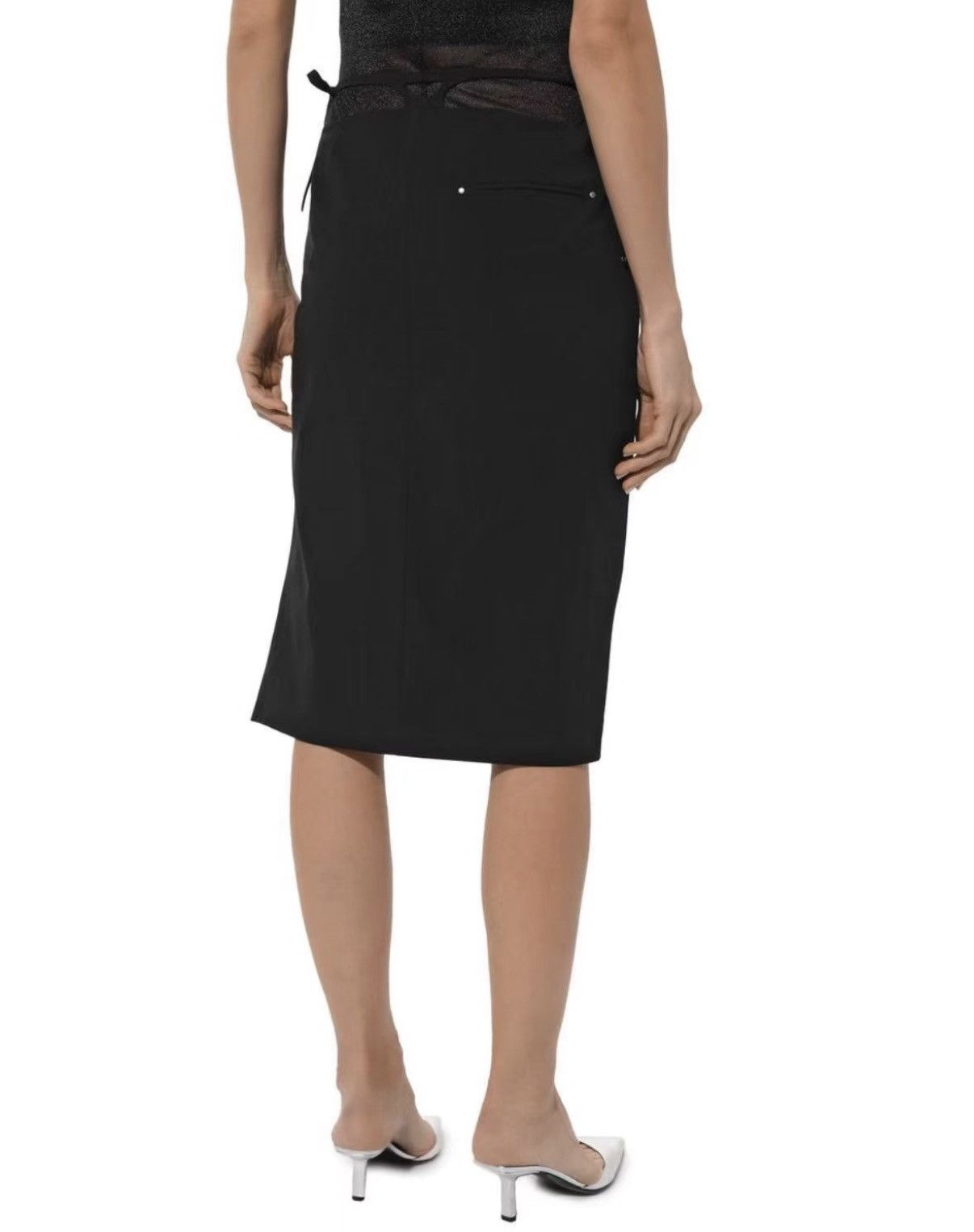 Heliot Emil Heliot Emil Women's Deconstructed Cargo Nylon Midi Skirt J39 Size S / US 4 / IT 40 - 2 Thumbnail