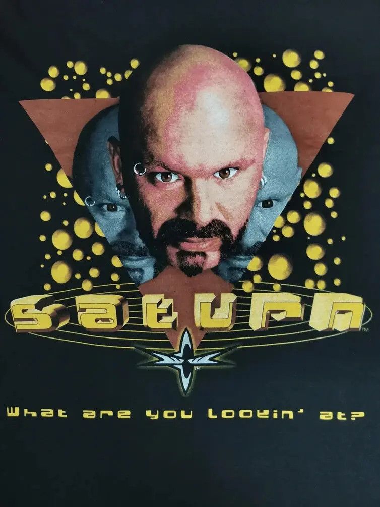Vintage Vintage Perry Saturn 90's Wrestling Tee Rock Undertaker Size US M / EU 48-50 / 2 - 3 Thumbnail