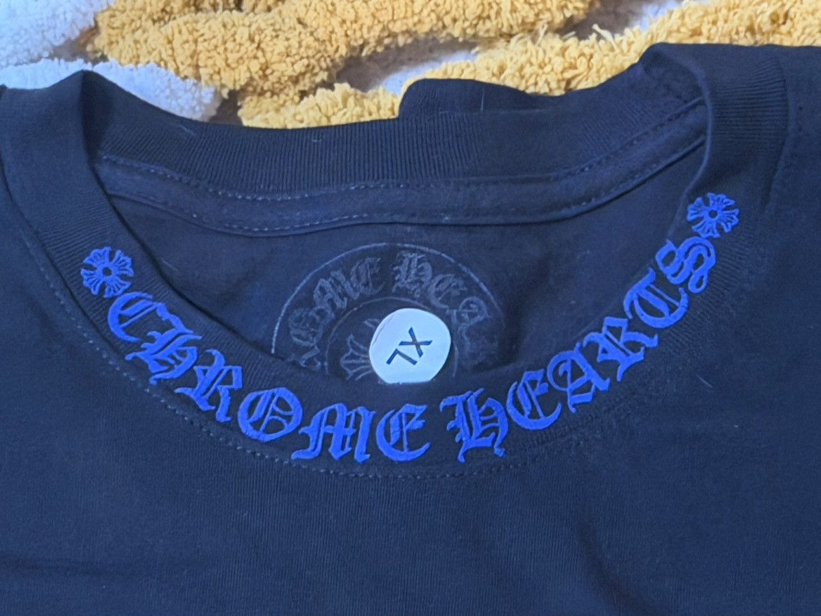 Chrome Hearts Brand New Chrome Hearts Black Blue pocket Short Sleeve Tee Size US XL / EU 56 / 4 - 3 Thumbnail