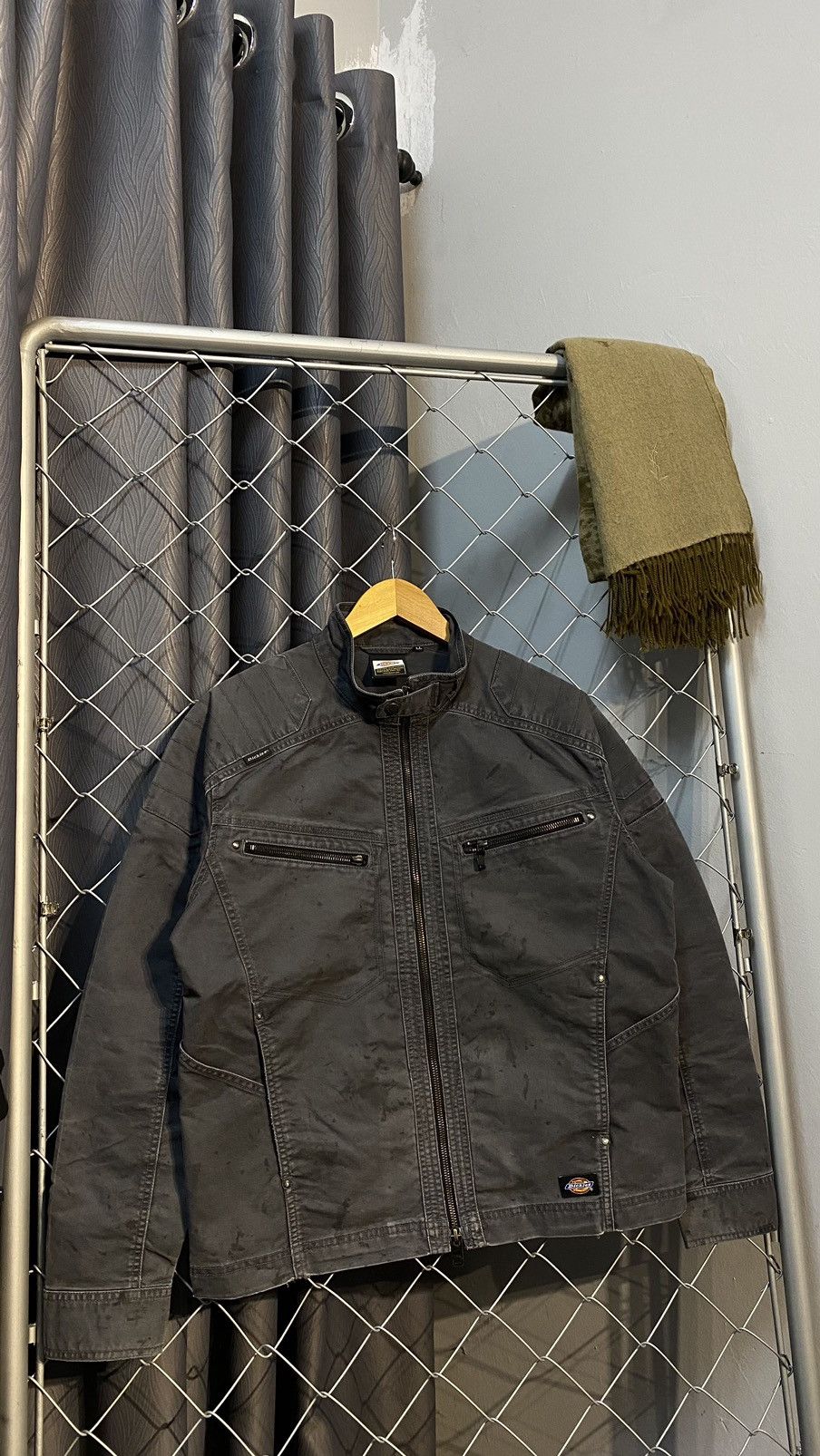 Dickies × Vintage DICKIES RACING JACKET GREY MEDIUM Size US M / EU 48-50 / 2 - 1 Thumbnail