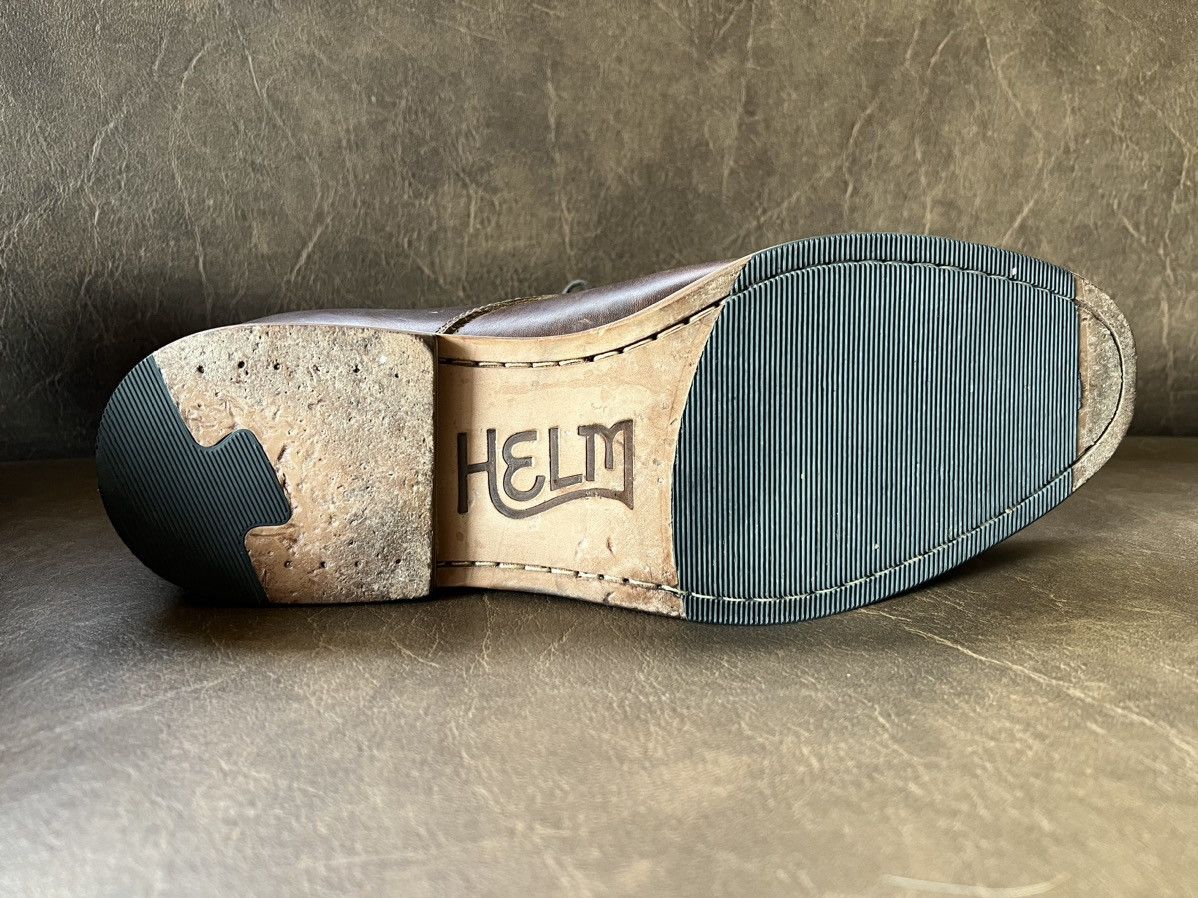 HELM Helm Shoes Bradley cap toe, men’s 9.5 brown/teak color, EUC Size US 9.5 / EU 42-43 - 9 Thumbnail