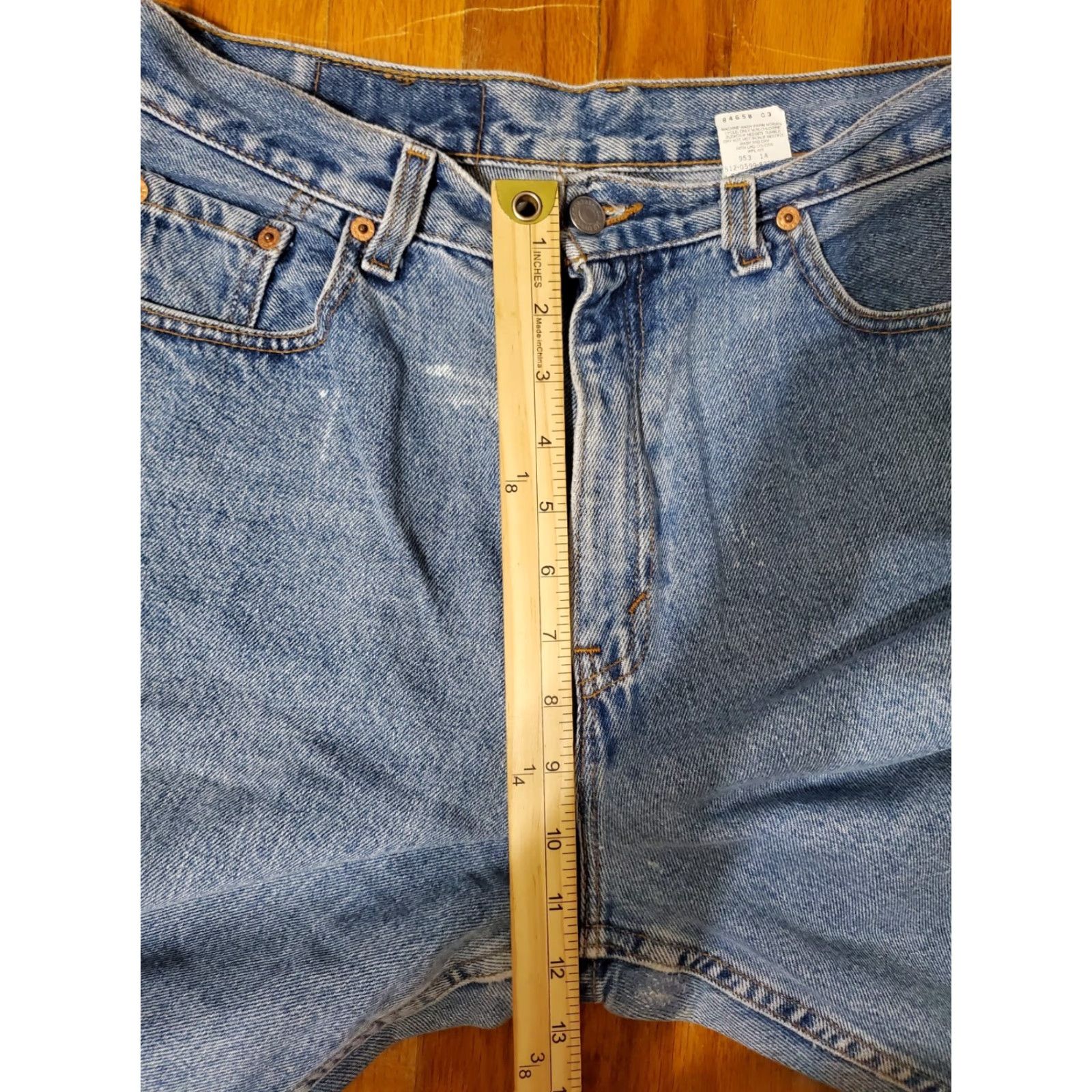 Levi's VINTAGE Levi's 560 Jeans Womens 12 Blue Denim Batwing 32x31 Loose Straight High Rise 5-Pocket Medium Wash 100% Cotton Mens? Womens Size 34" / US 12 / IT 48 - 3 Thumbnail